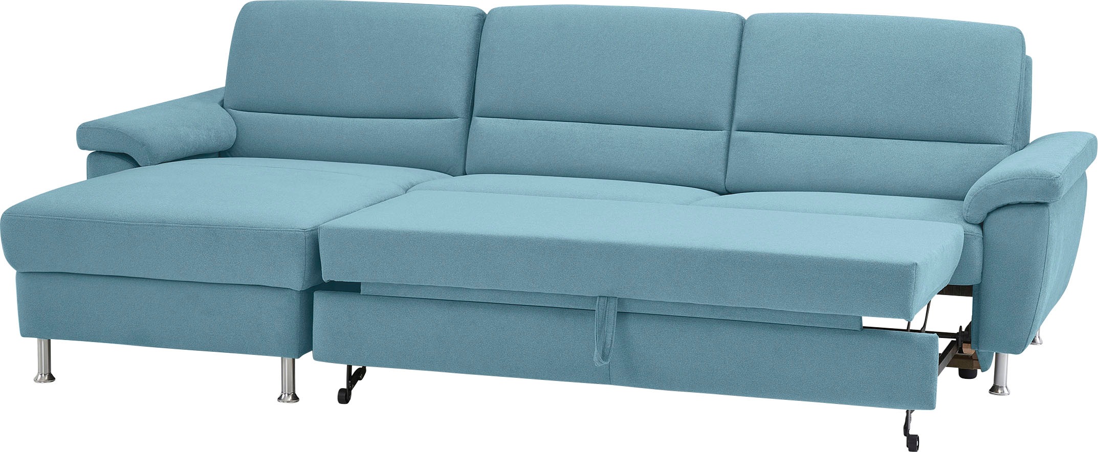 CALIZZA INTERIORS Ecksofa »Onyx L-Form«, Recamiere links oder rechts, wahlweise mit Bettfunktion, Breite 270 cm
