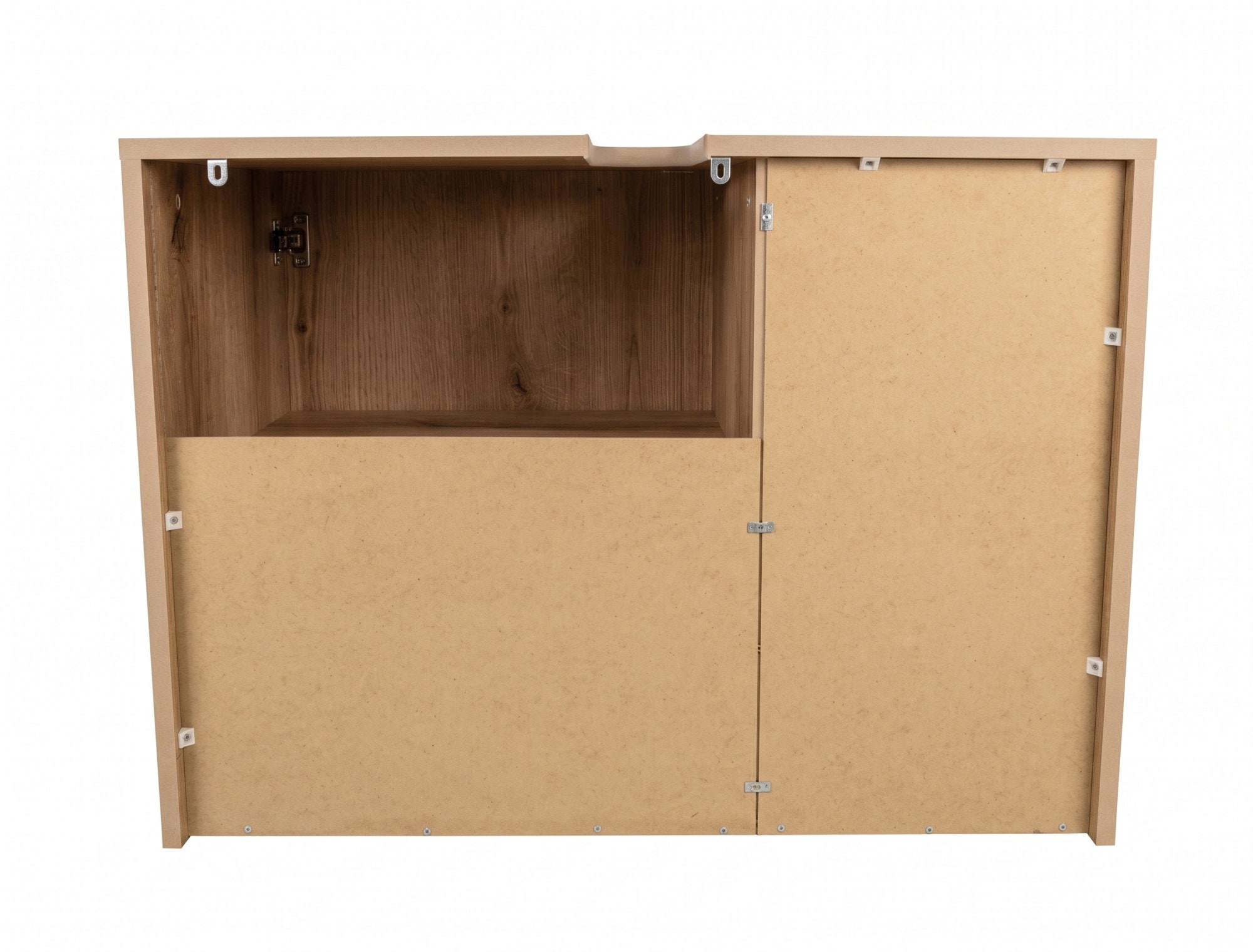 OTTO home Waschbeckenunterschrank »Amrum« Breite 80 cm dekorative Lamellenoptik