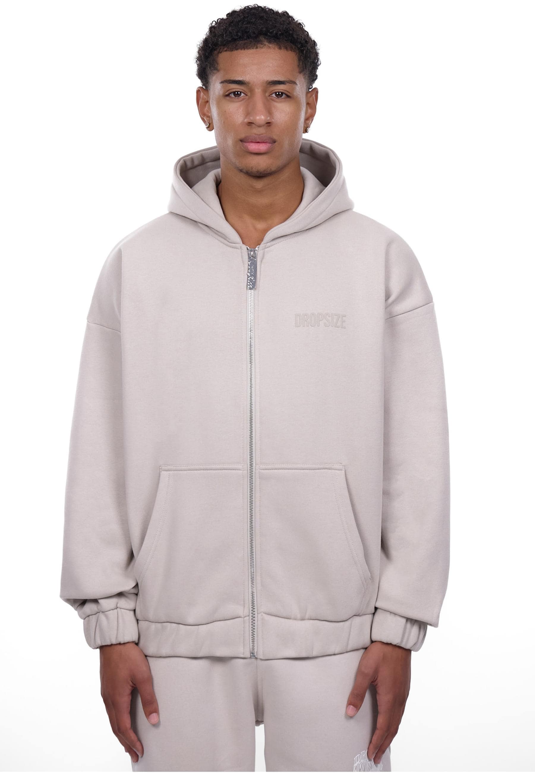 Dropsize Sweatjacke »Dropsize SUPER HEAVY OVERSIZED HD-PRINT ZIP-HOODIE V2«