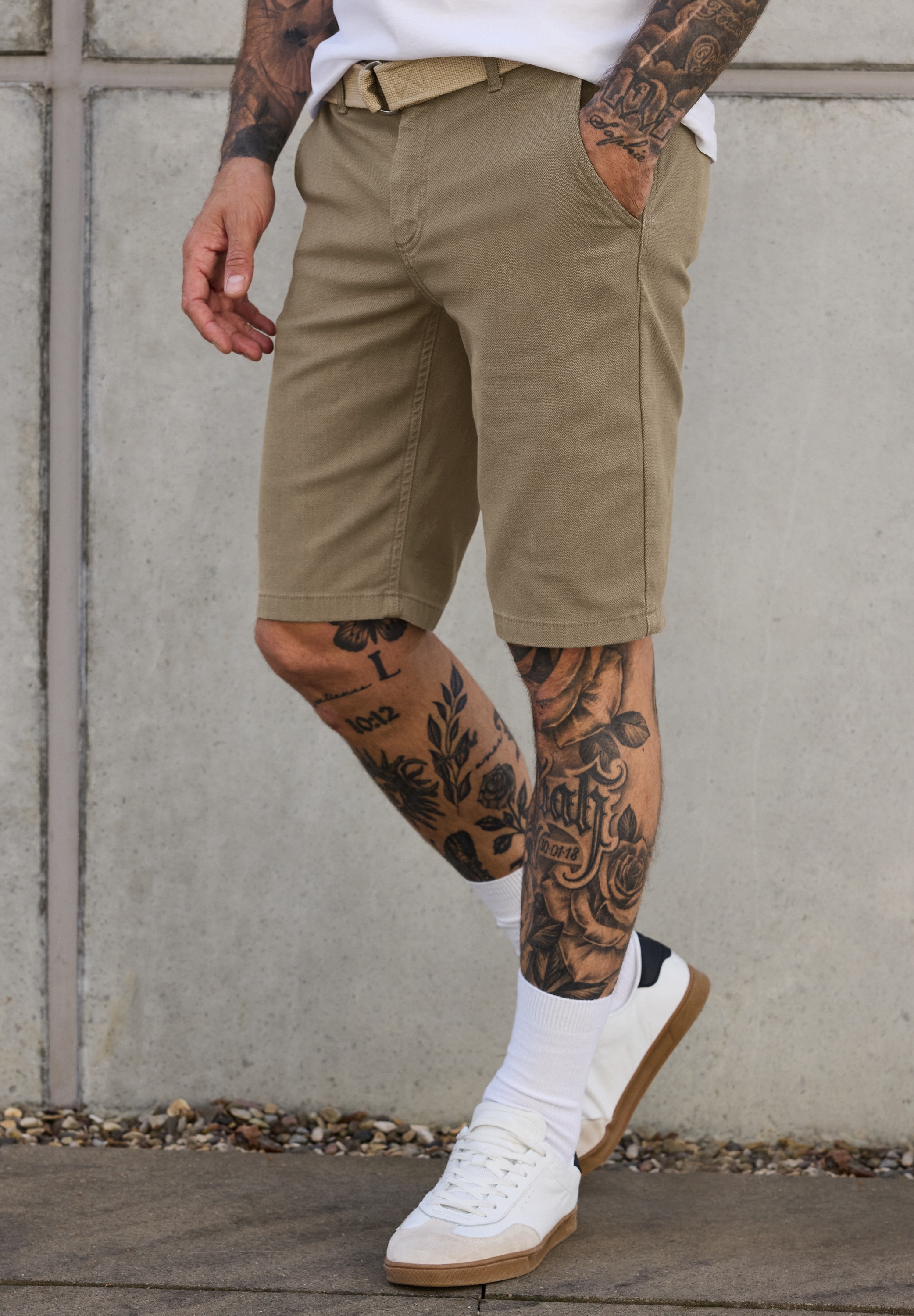 STREET ONE MEN Shorts  mit seitlichen Einschubtaschen