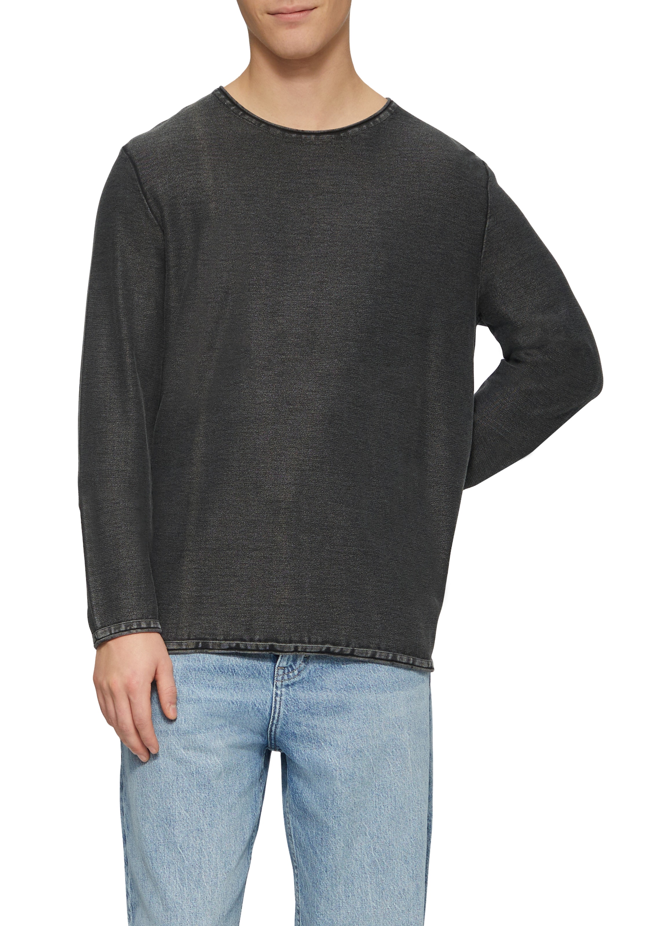 QS Strickpullover mit Rollkante
