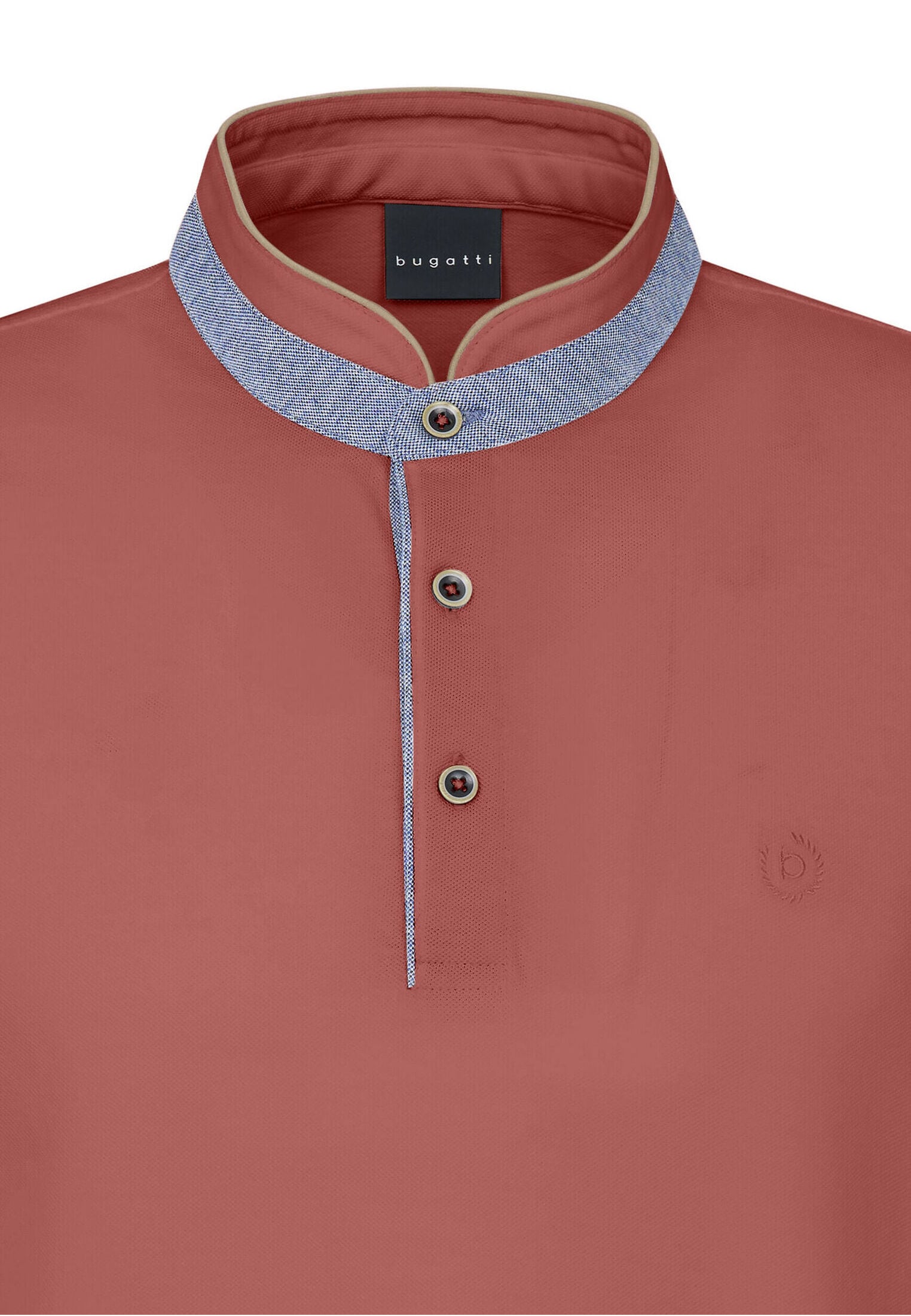 bugatti Poloshirt, mit Stehkragen