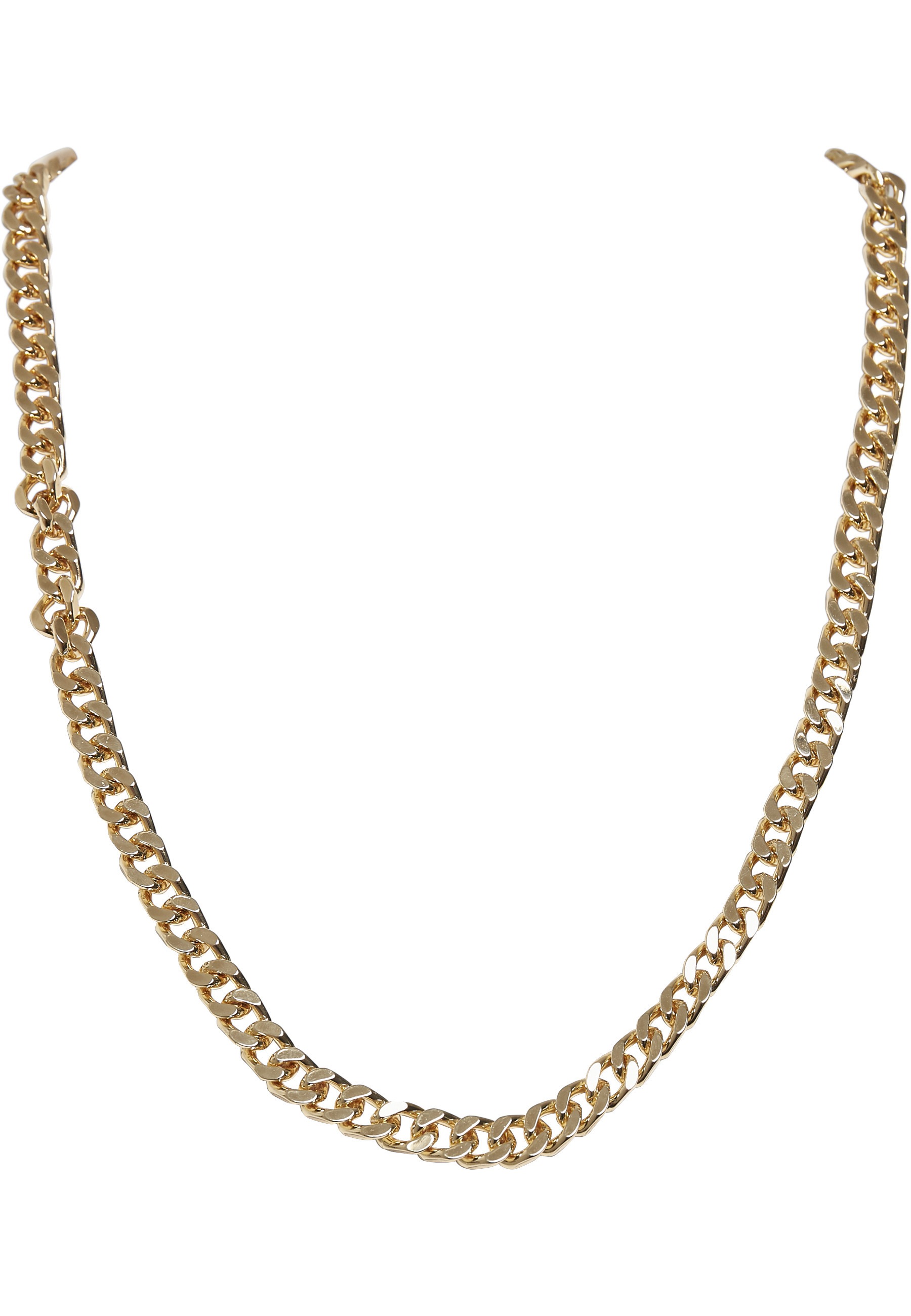 Edelstahlkette URBAN CLASSICS "Urban Classics Unisex Long Basic Necklace", gold, Halsketten, Damen, onesize, Eisen, Edelstahlkette