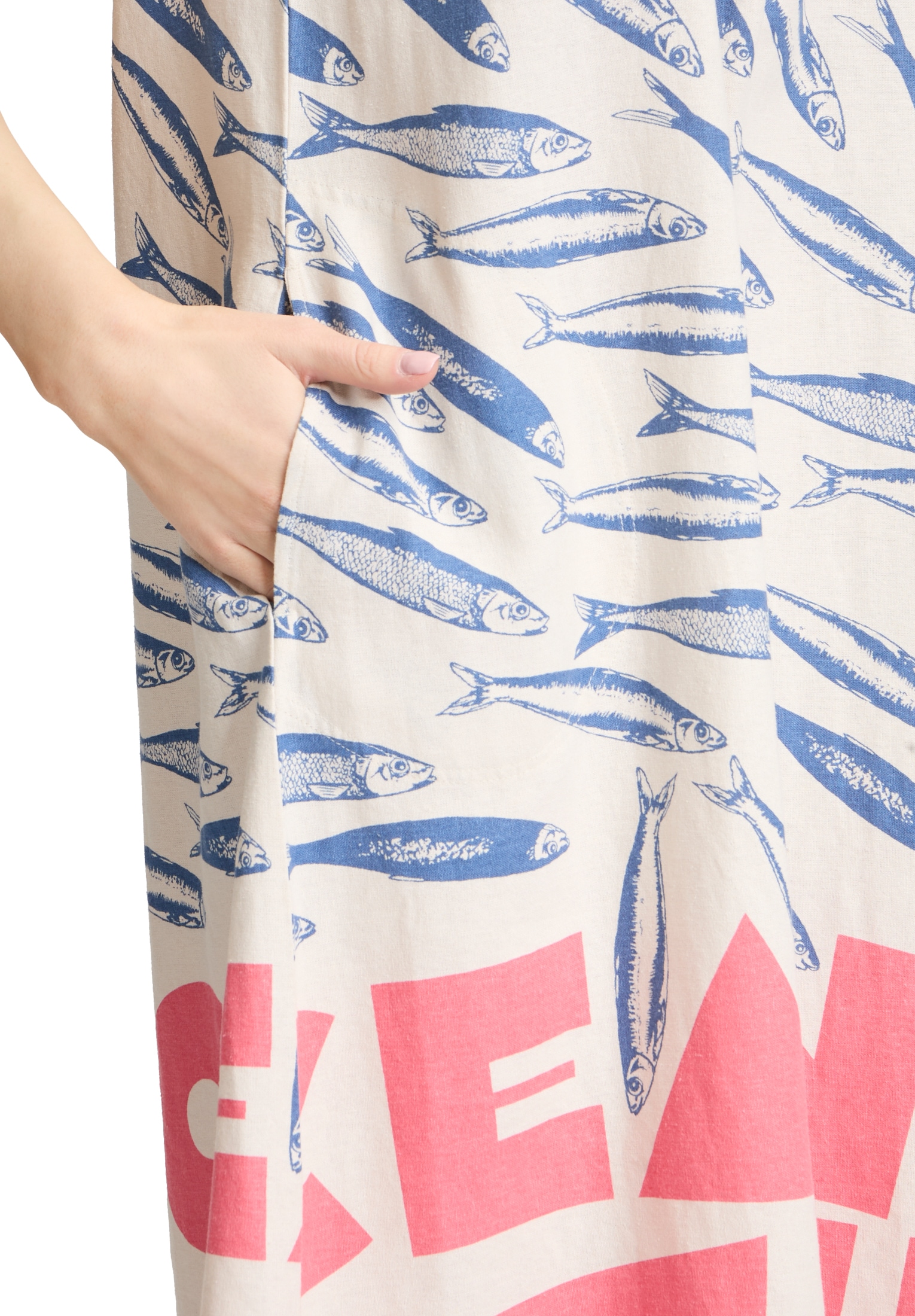 Betty Barclay Sommerkleid »Betty Barclay Leinenkleid mit V-Ausschnitt«, Form