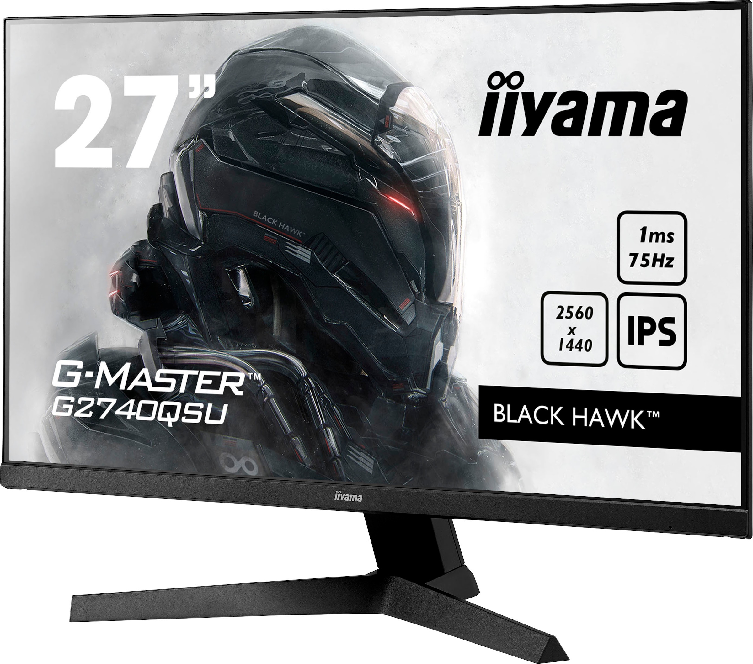 Iiyama LED-Monitor »G-MASTER G2740QSU-B1«, 68,6 cm/27 Zoll, 2560 x 1440 px, WQHD, 1 ms Reaktionszeit, 75 Hz