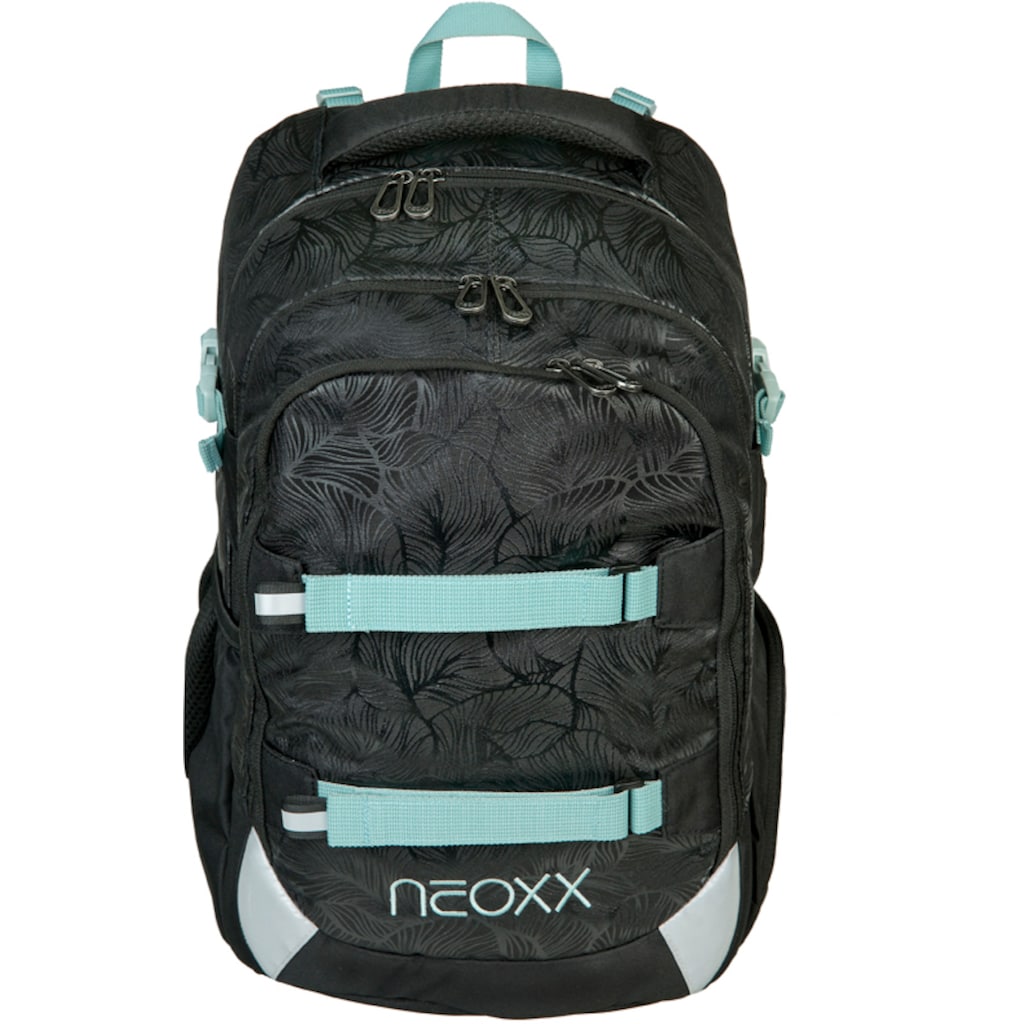 neoxx Schulrucksack »Active, Queen of the Nite«, reflektierende Details, aus recycelten PET-Flaschen