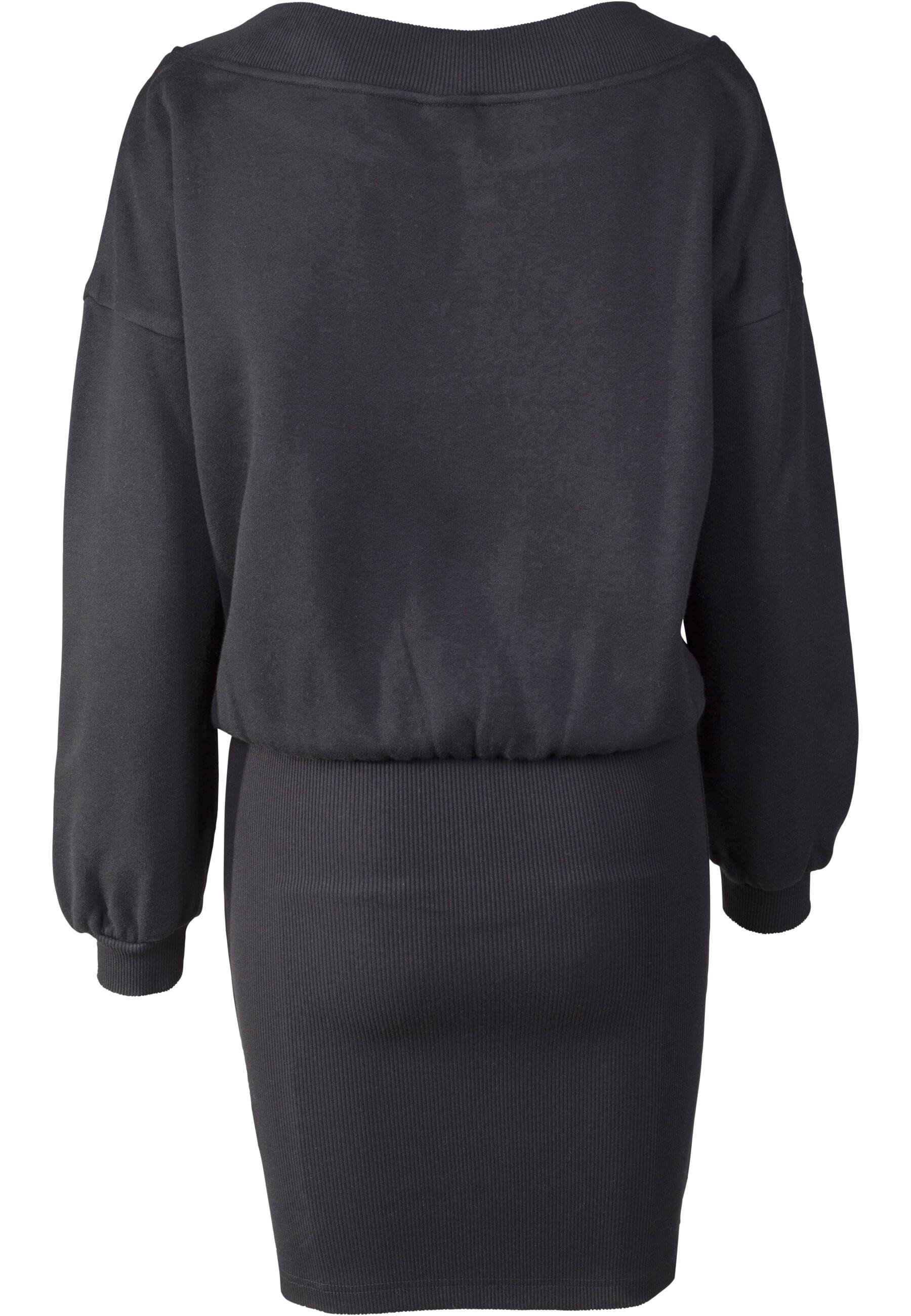 URBAN CLASSICS Shirtkleid »Urban Classics Damen Ladies Sweat Off Shoulder Dress«, (1 tlg.)