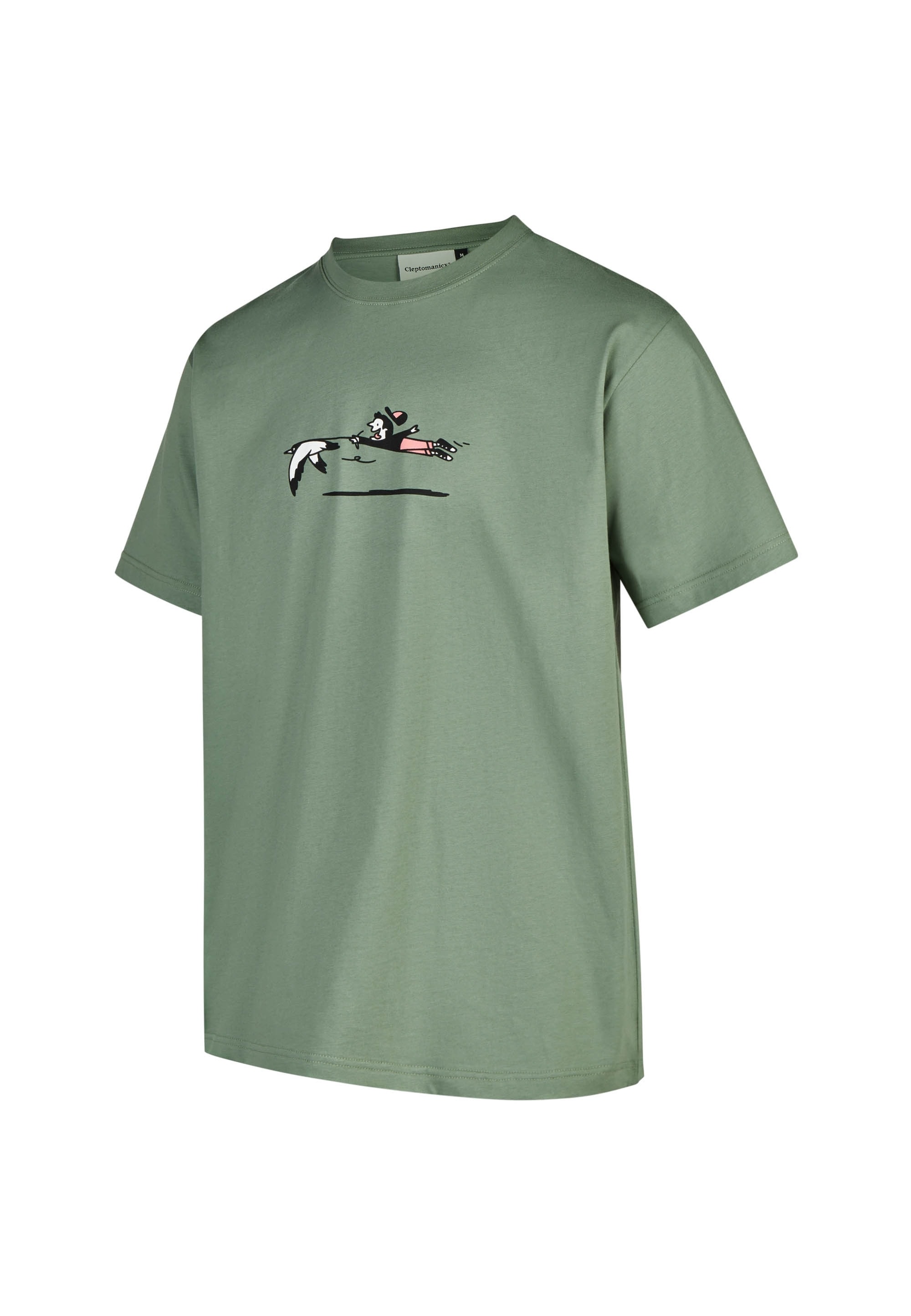 Cleptomanicx T-Shirt »Walk the Gull« mit Rundhals und Print-Motiv