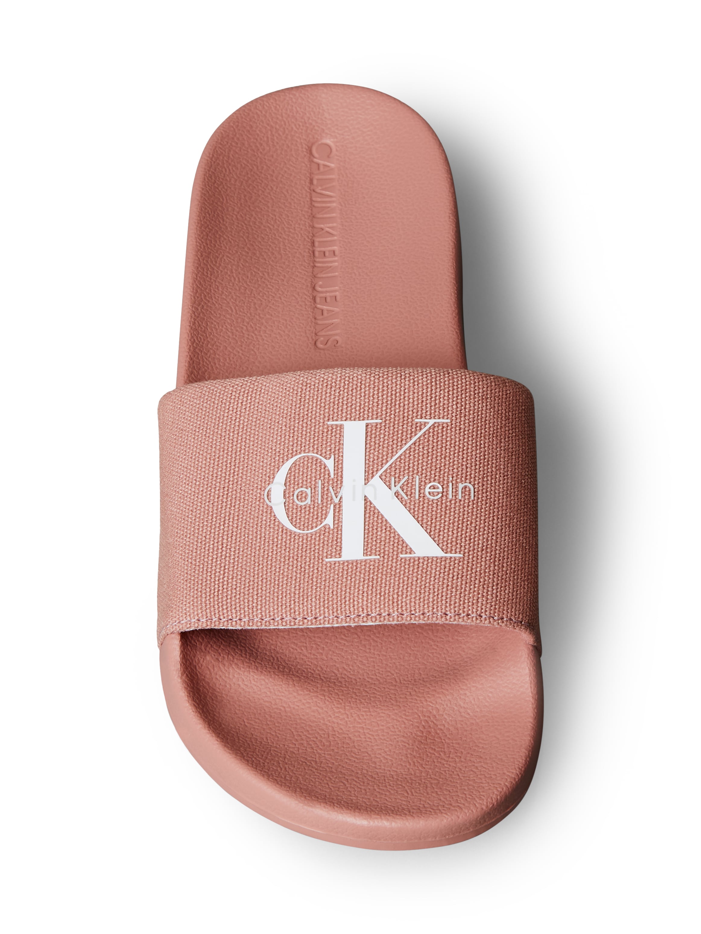 Calvin Klein Jeans Badepantolette »SLIDE MONOGRAM WN LOGO CK«  Strandschuh, Pool Slides, Badeschuh, Flat mit Logo