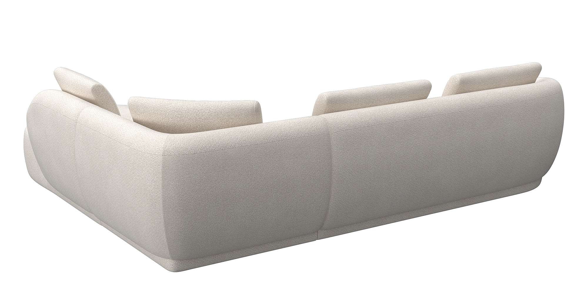 Thumbnail - FLEXLUX Ecksofa "Torino, rund, L-Form, Sofa-Ecke mit Ottomane", Modernes, organisches Sofa-Design, Kaltschaum, Wellenunt...