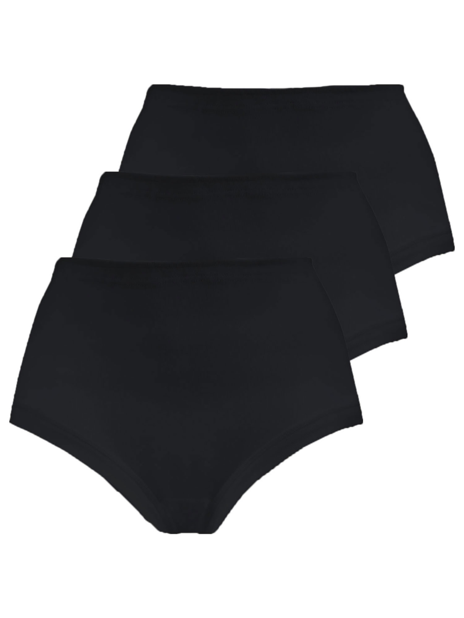 NINA VON C. Damen Taillenslip "3er Pack Damen Taillenslip Fine Cotton", Gr. 52, schwarz, Obermaterial: 100% Baumwolle CO., Unterhosen