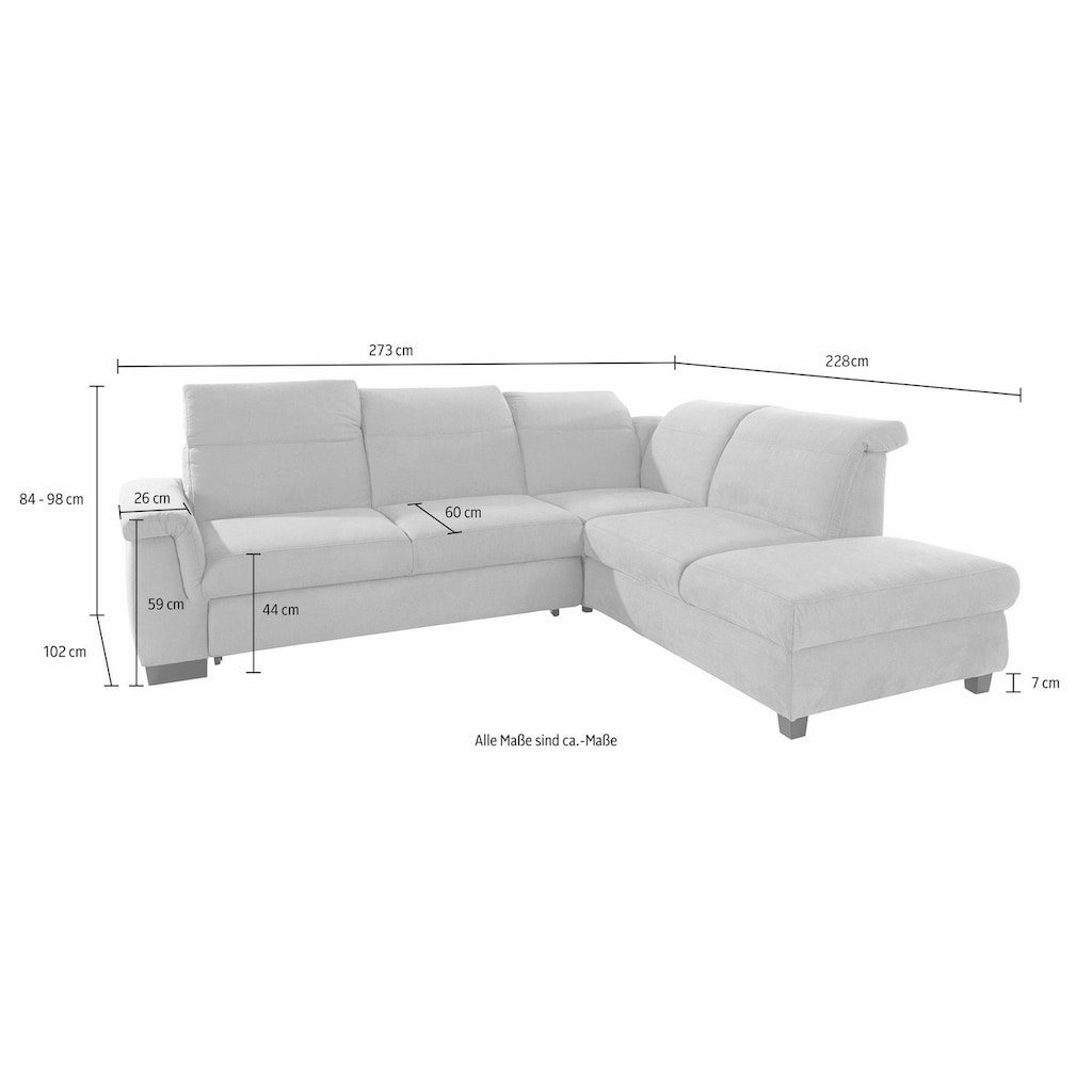 DOMO collection Ecksofa »Sully«