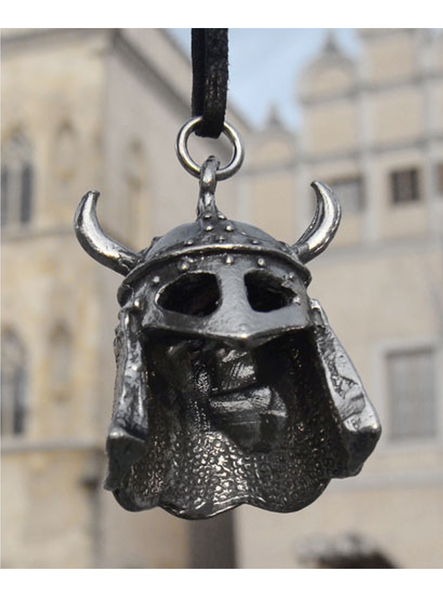 Adelia´s Amulett »Anhänger Waffen und Helme« Wikingermaske Helm Schutz