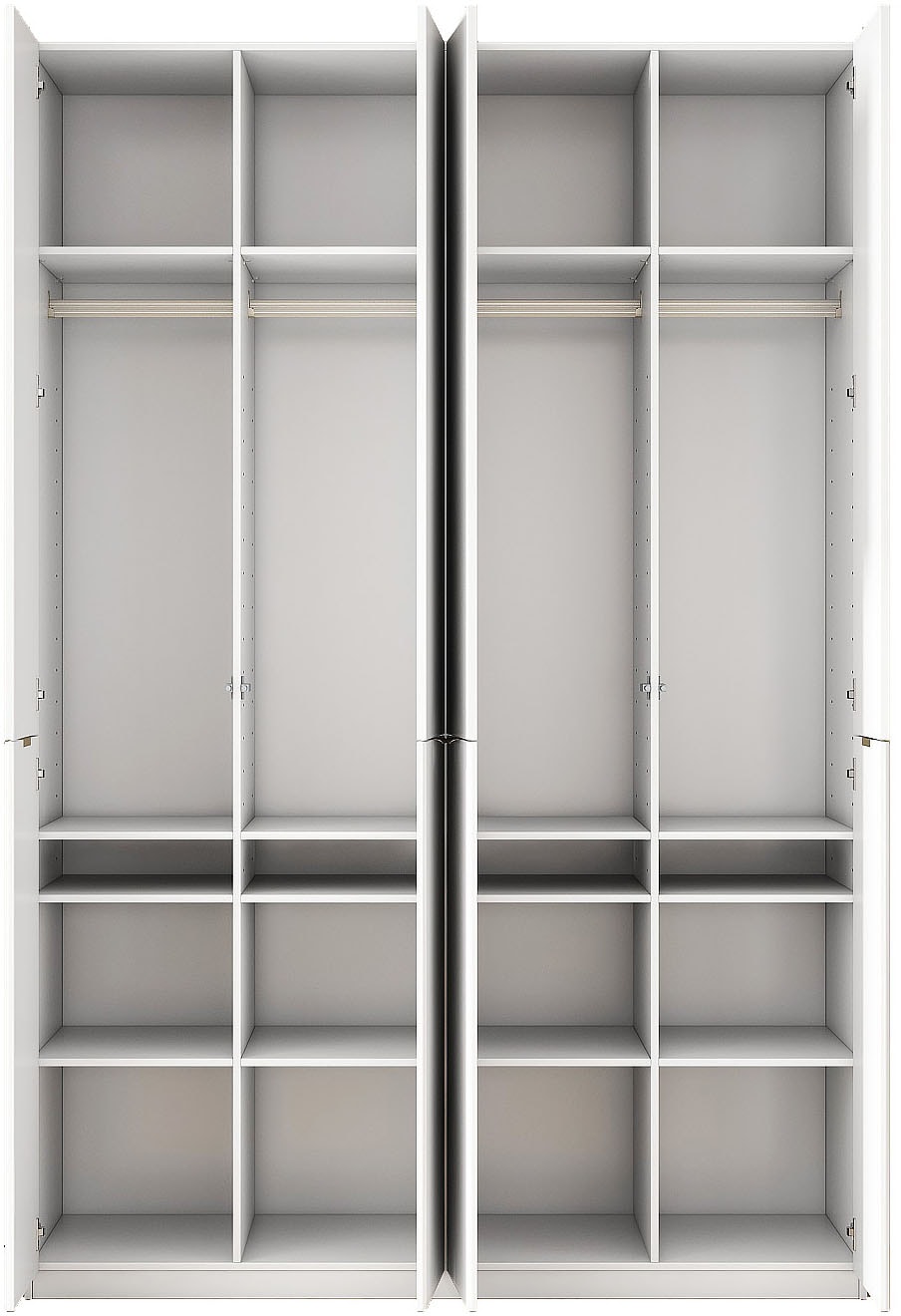 OTTO home Kleiderschrank »Jorella Schlafzimmerschrank Garderobe mit Softclose« eleganter Schlafzimmerschrank Rillendesign Trend Breite 161cm