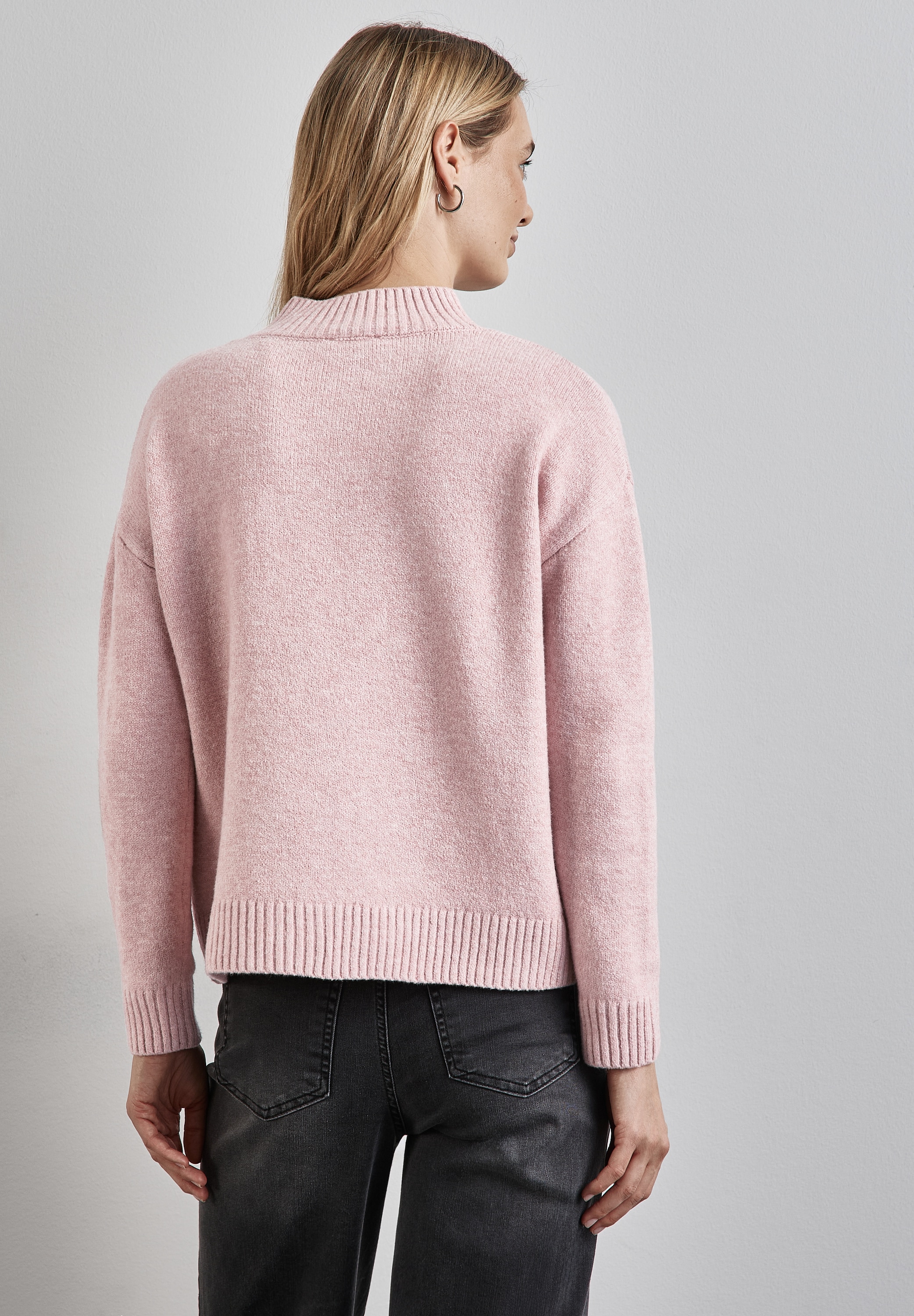STREET ONE Strickpullover, mit Stehkragen