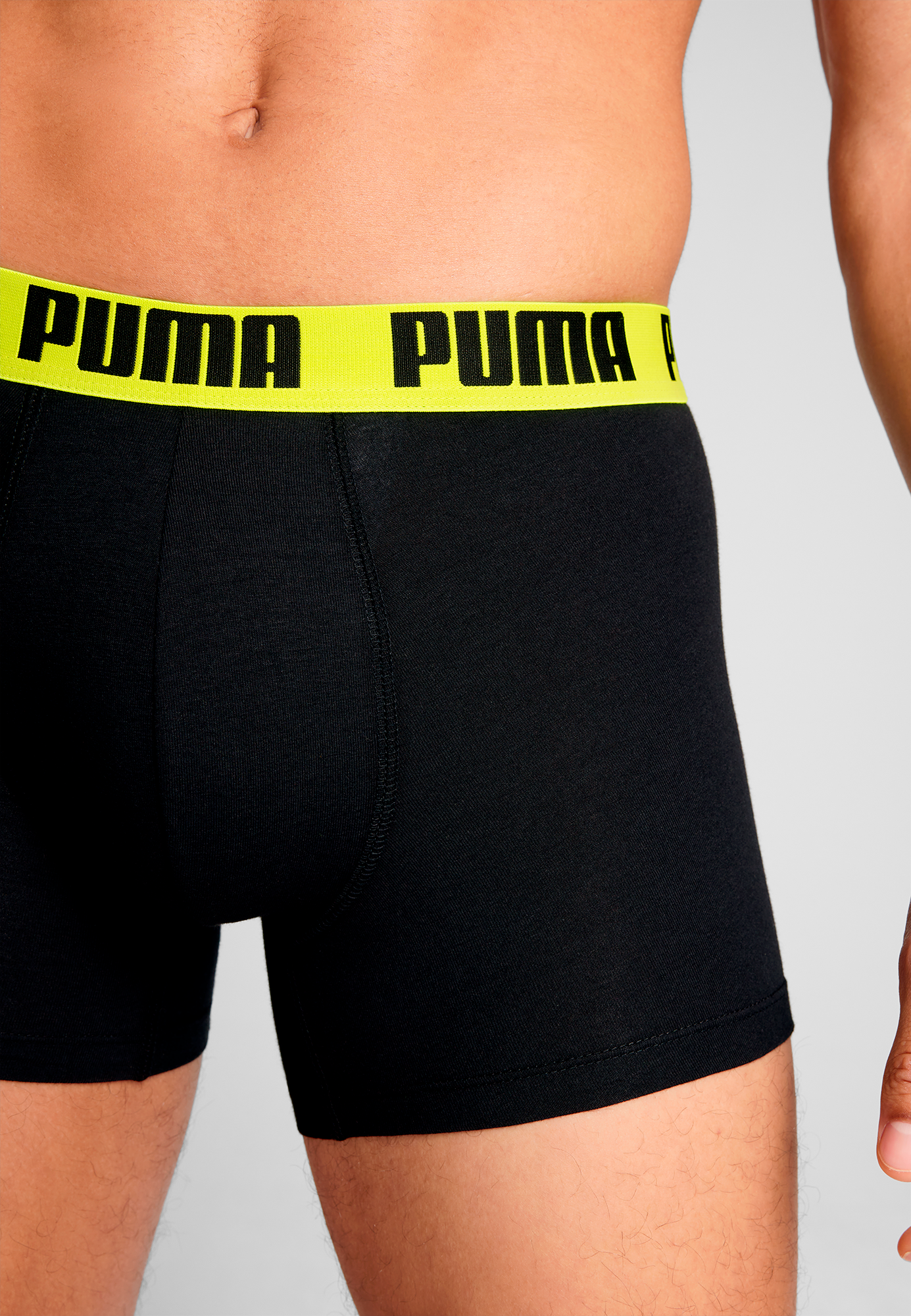 PUMA Boxershorts »PUMA MEN EVERYDAY BASIC BOXERS 2P«, (2er Pack), mit Logobund