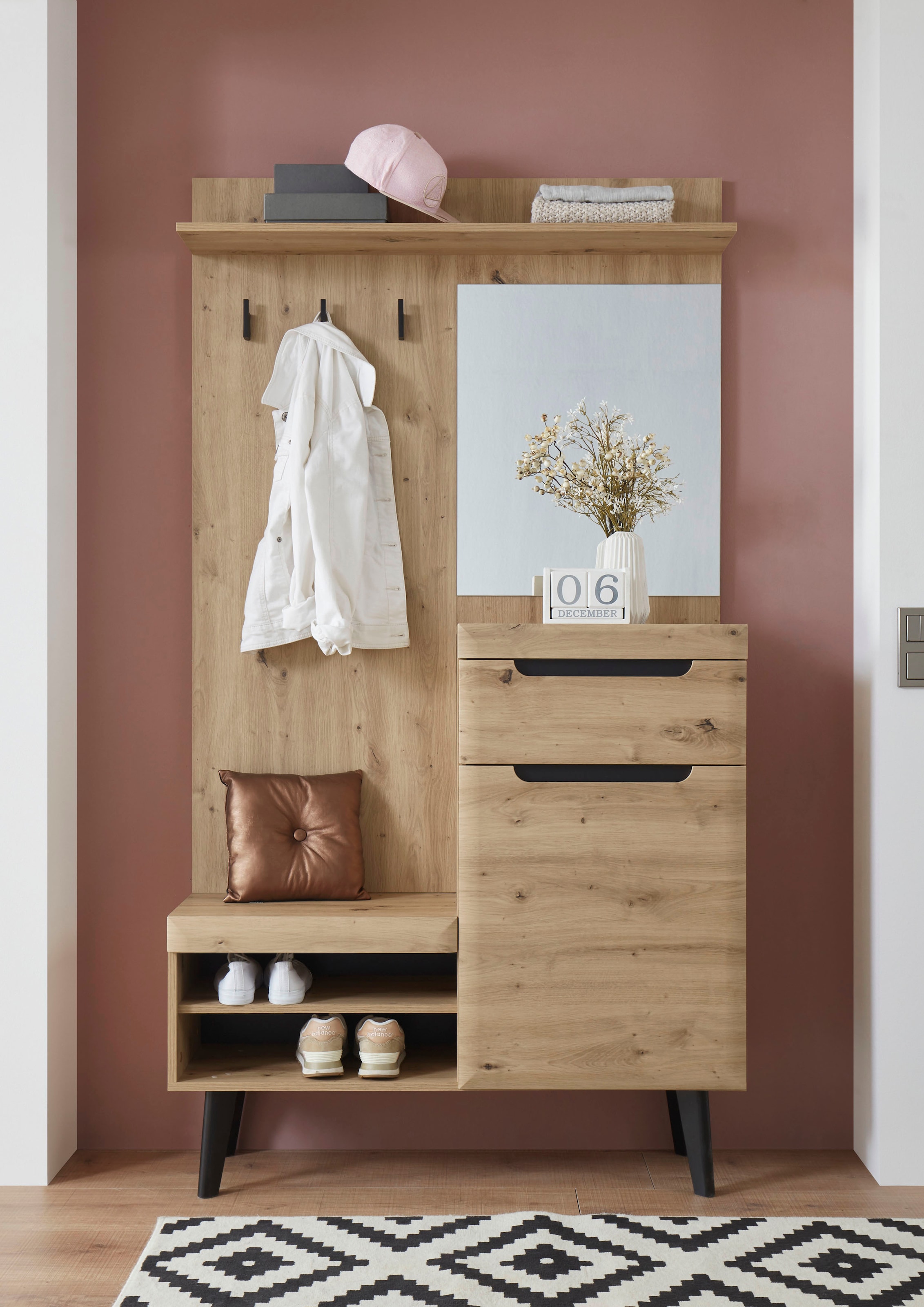 Home affaire Garderobenschrank "Torge" im schönen Scandi Look