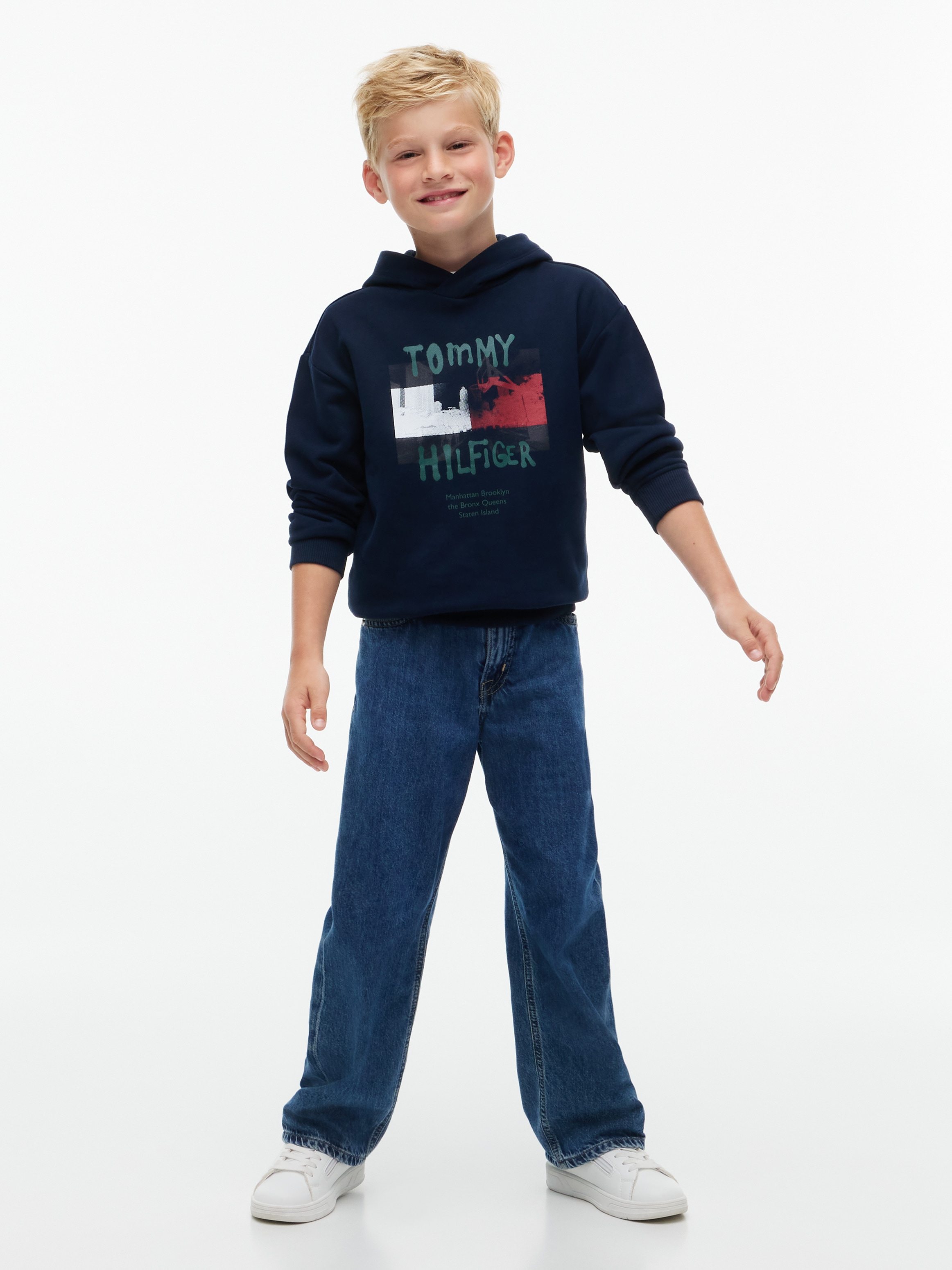 Tommy Hilfiger Kapuzensweatshirt »FLAG GRAFITTI«, Regular Fit, für Kinder bis 16 Jahre
