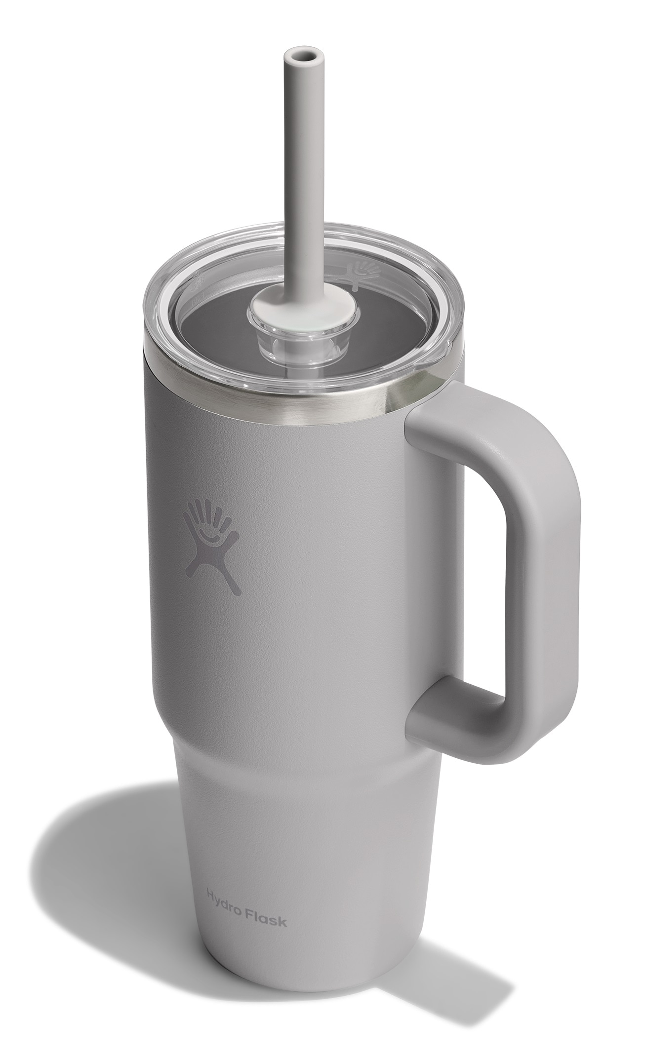 Hydro Flask Thermobecher "24 OZ Travel Tumbler Clear Lid, 710 ml" Kompatibel mit Eindrückzubehör der Größe Medium