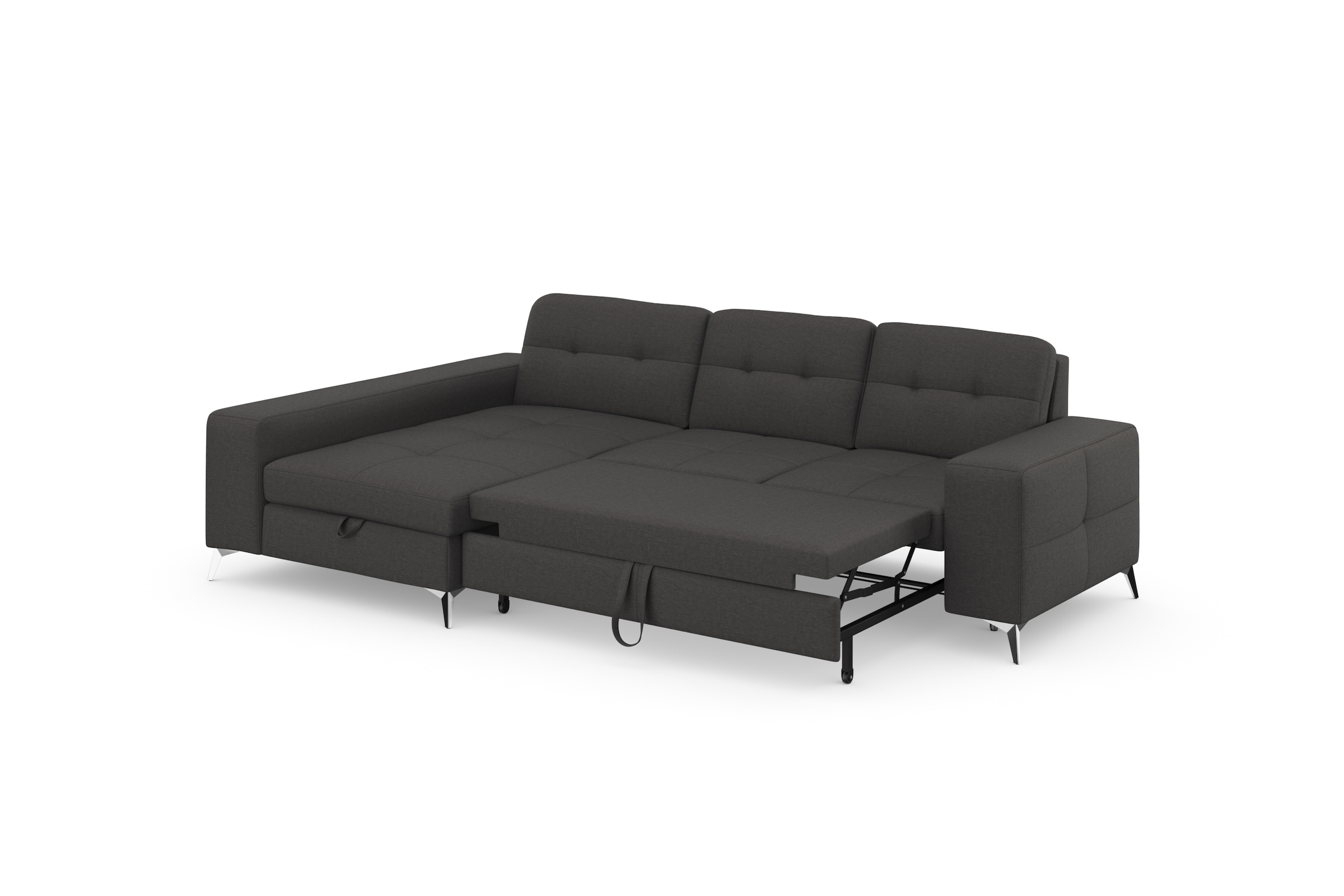 sit&more Ecksofa »Baviene L-Form«, inklusive Sitztiefenverstellung und Federkern, wahlweise Bettfunktion