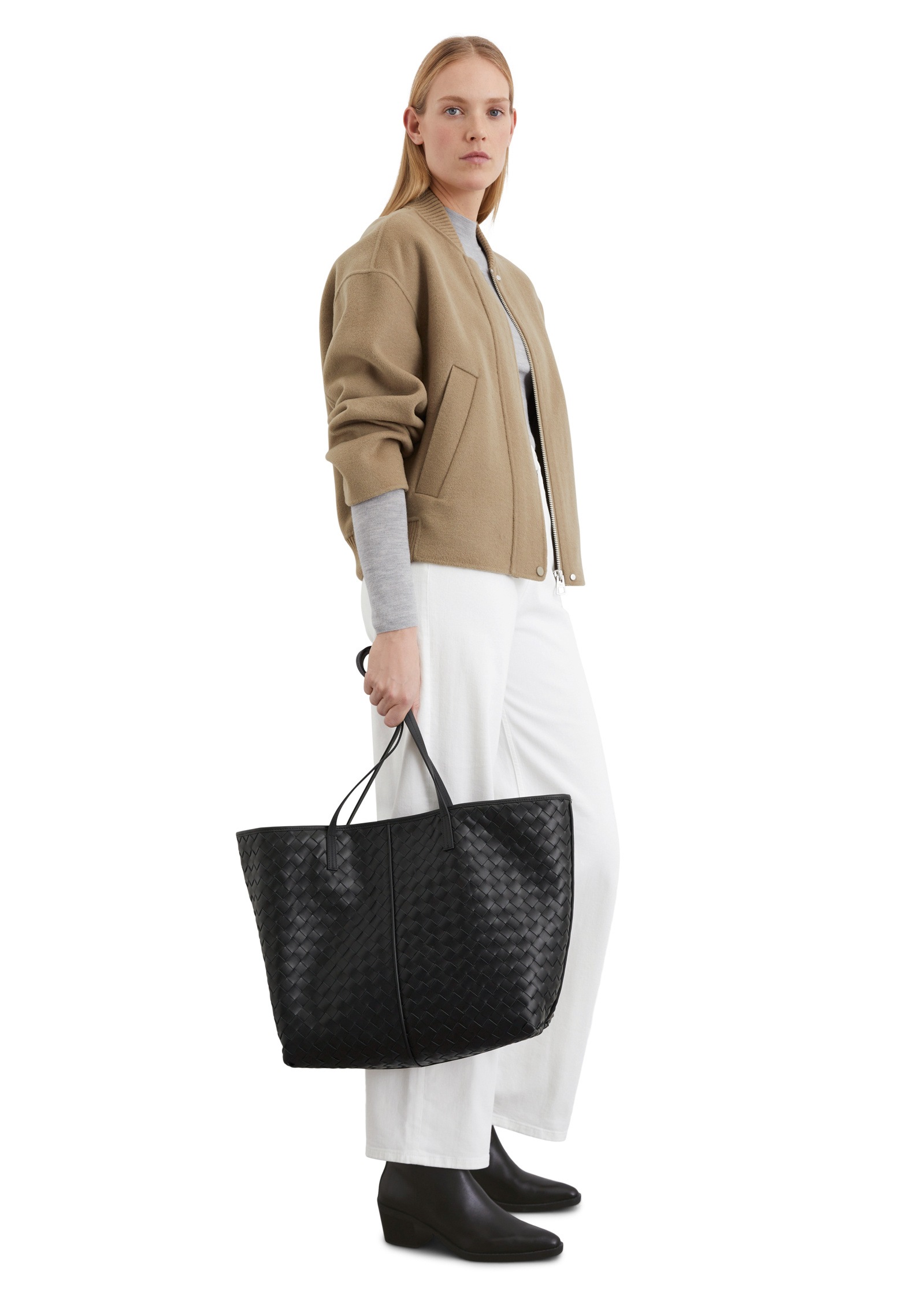 Marc O'Polo Shopper »aus geflochtenem Rindleder«