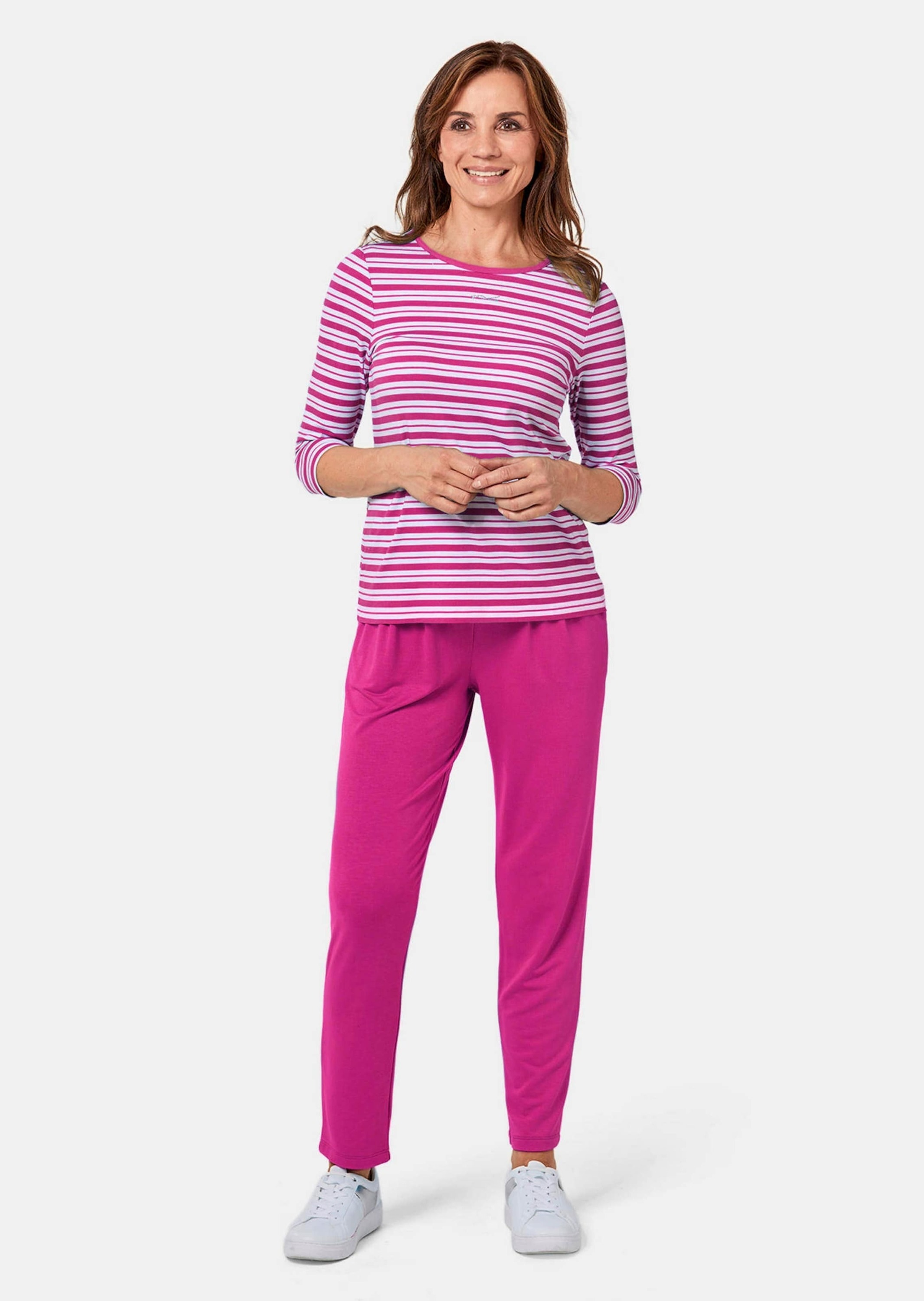 GOLDNER 3/4-Arm-Shirt "Ringelshirt mit U-Boot-Ausschnitt" Ohne günstig online kaufen