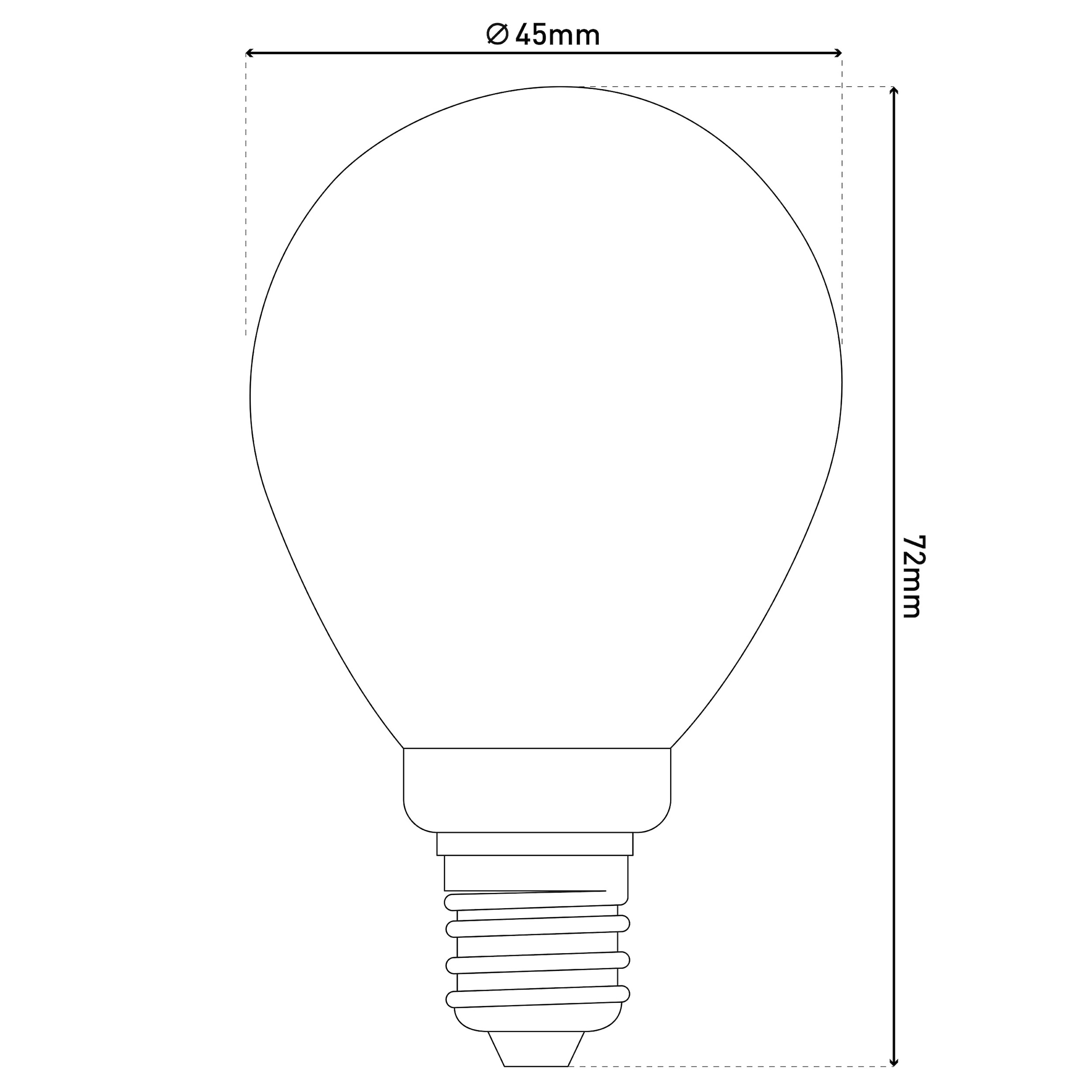 näve LED-Leuchtmittel »Daffy« E14 6 Stk. Warmweiß 6er Set, LED in warmweiß, E14, dimmbar, Farbe klar, D: 4,5cm, H: 8cm