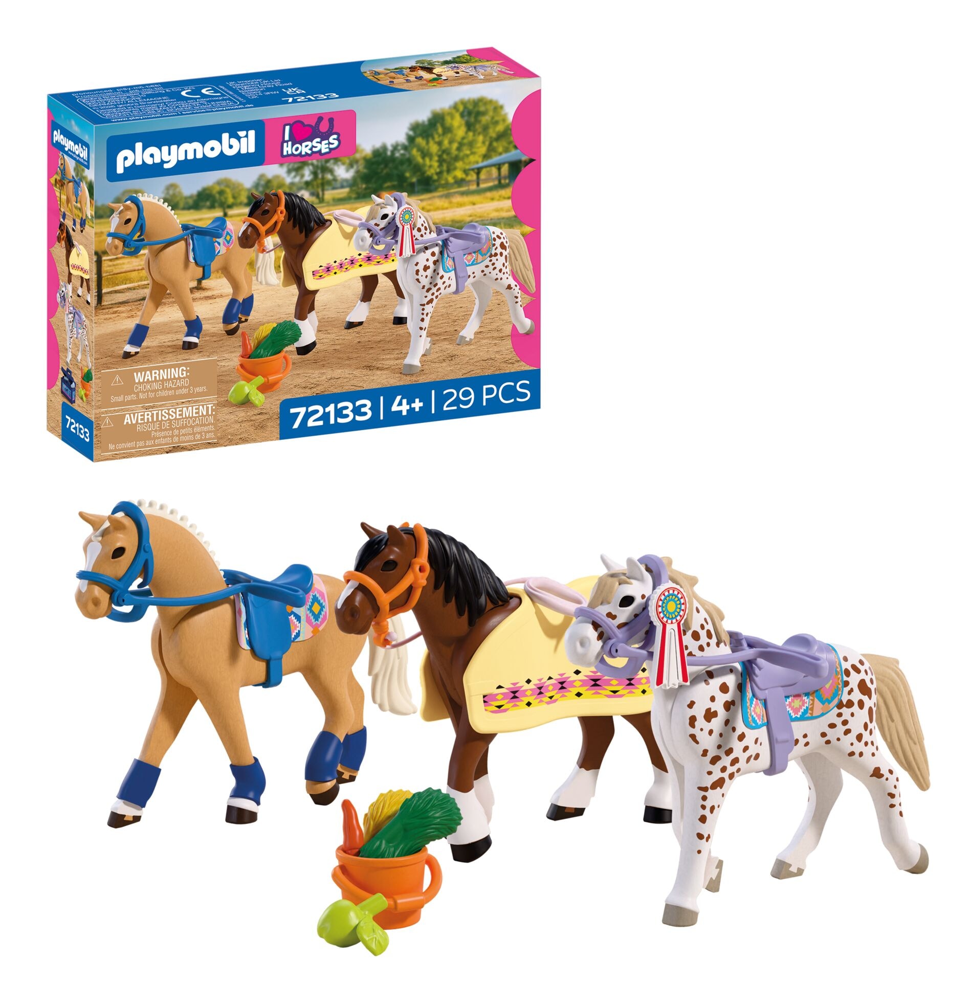 Playmobil® Konstruktions-Spielset »Drei Sammelpferde (72133), I Love Horses« Made in Europe