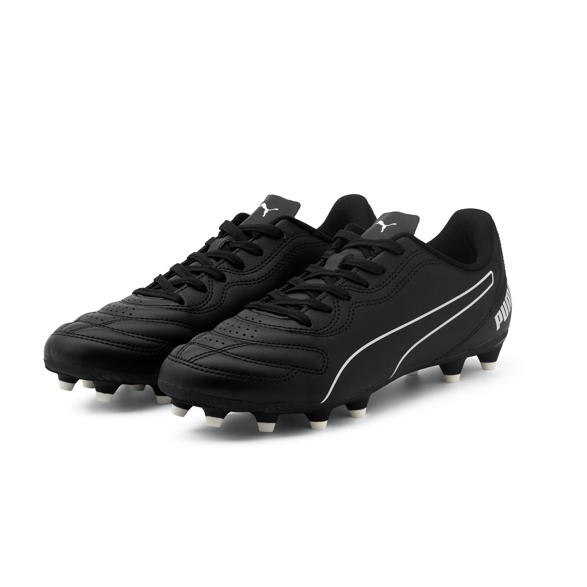 Fußballschuh PUMA "CLASSICO FG JR", Kinder, Gr. 37, puma schwarz, puma weiß, Synthetik, Schuhe Fußballschuh, für Rasenplätze, mit Synthetik-Laufsohle, mit Textil-Innenmaterial