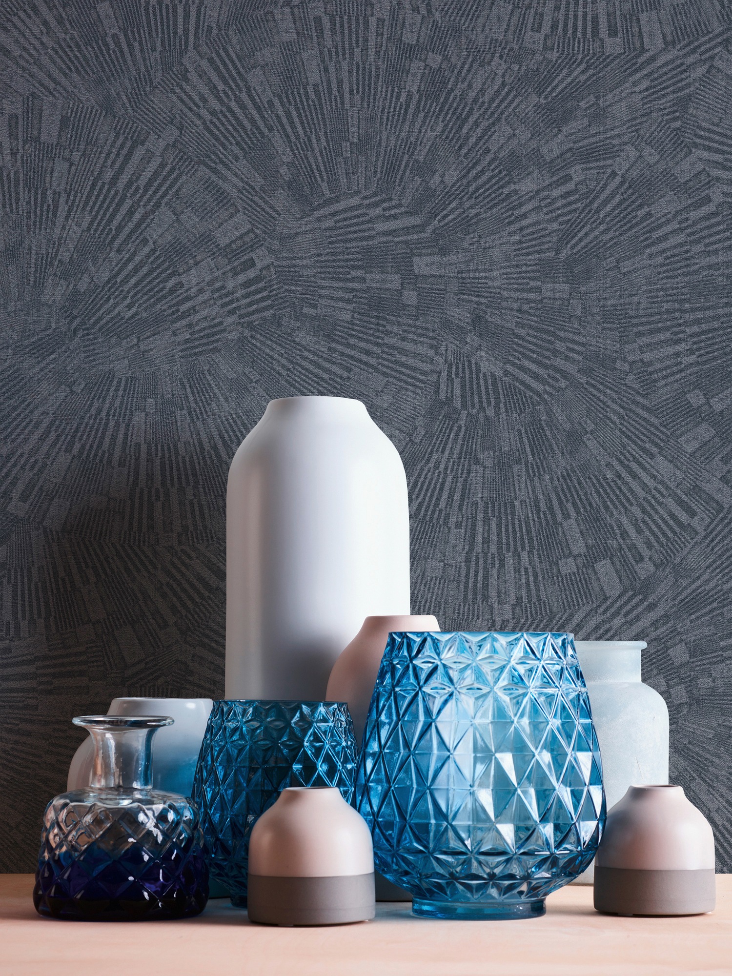 living walls Vliestapete »Titanium« Motiv | abstrakt | gemustert leicht strukturiert Moderne Tapete 3D Effekt Tapeten Wohnzimmer Schlafzimmer Küche modern