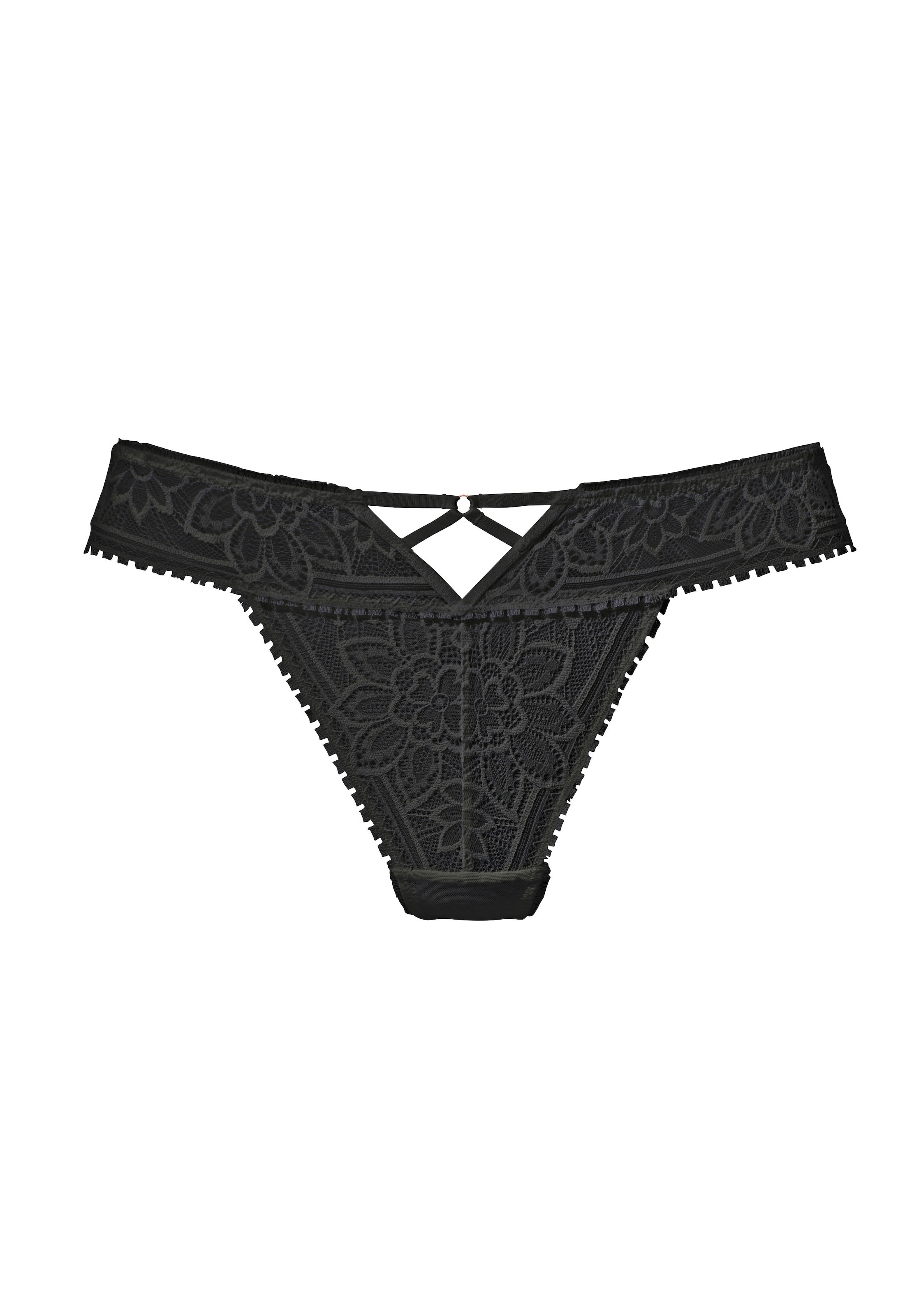 LASCANA String mit edlem Cut-Out aus floraler Jacquardspitze günstig online kaufen