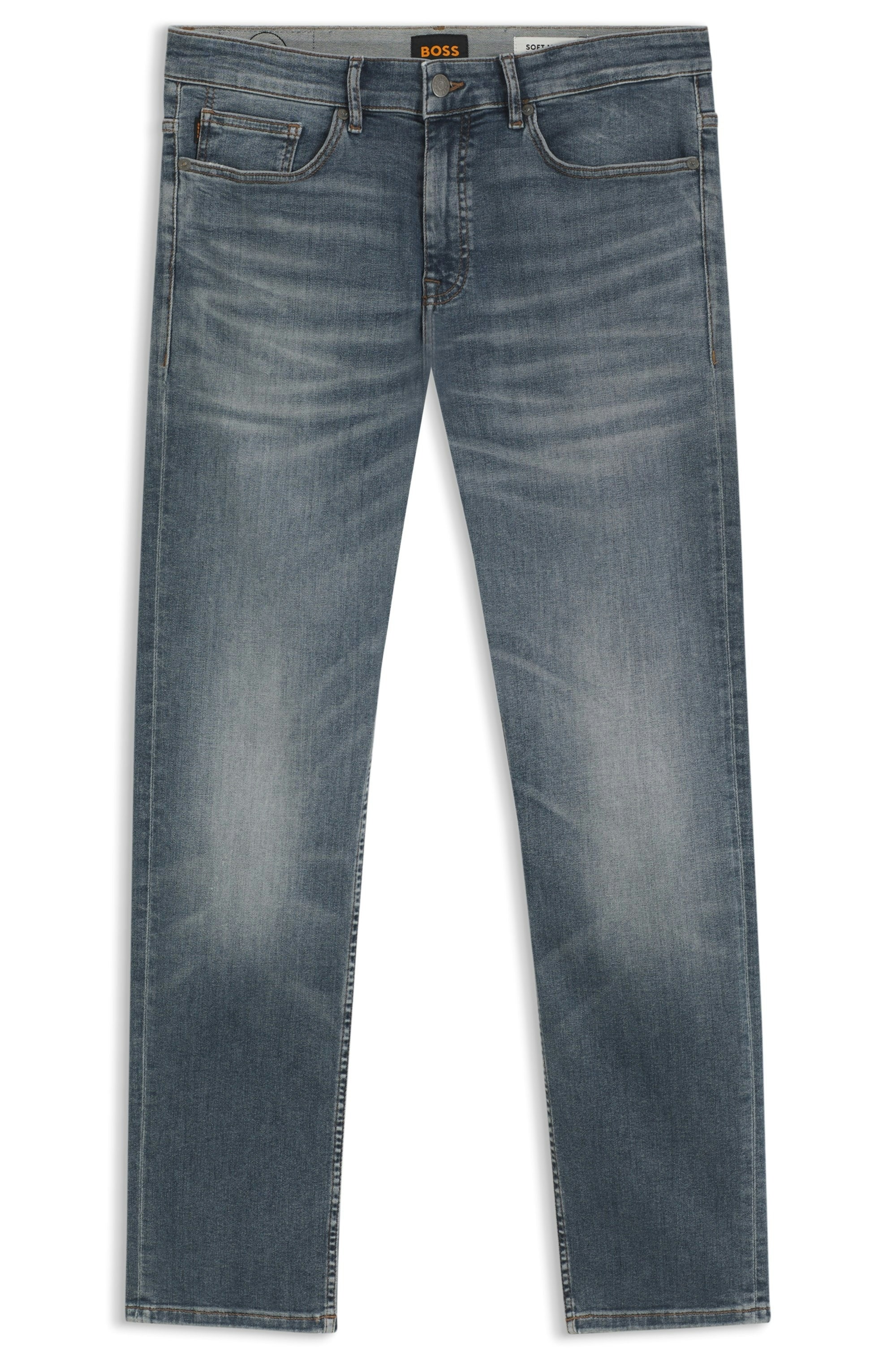 BOSS ORANGE "Delaware Soft-Motion-Denim" Schmale Passform Mittlere Leibhöhe