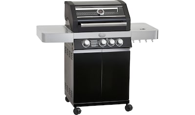 Gasgrill »BBQ-Station VIDERO, 25519«, G3 Schwarz, 3 Haupt- und 1 Seitenbrenner,...