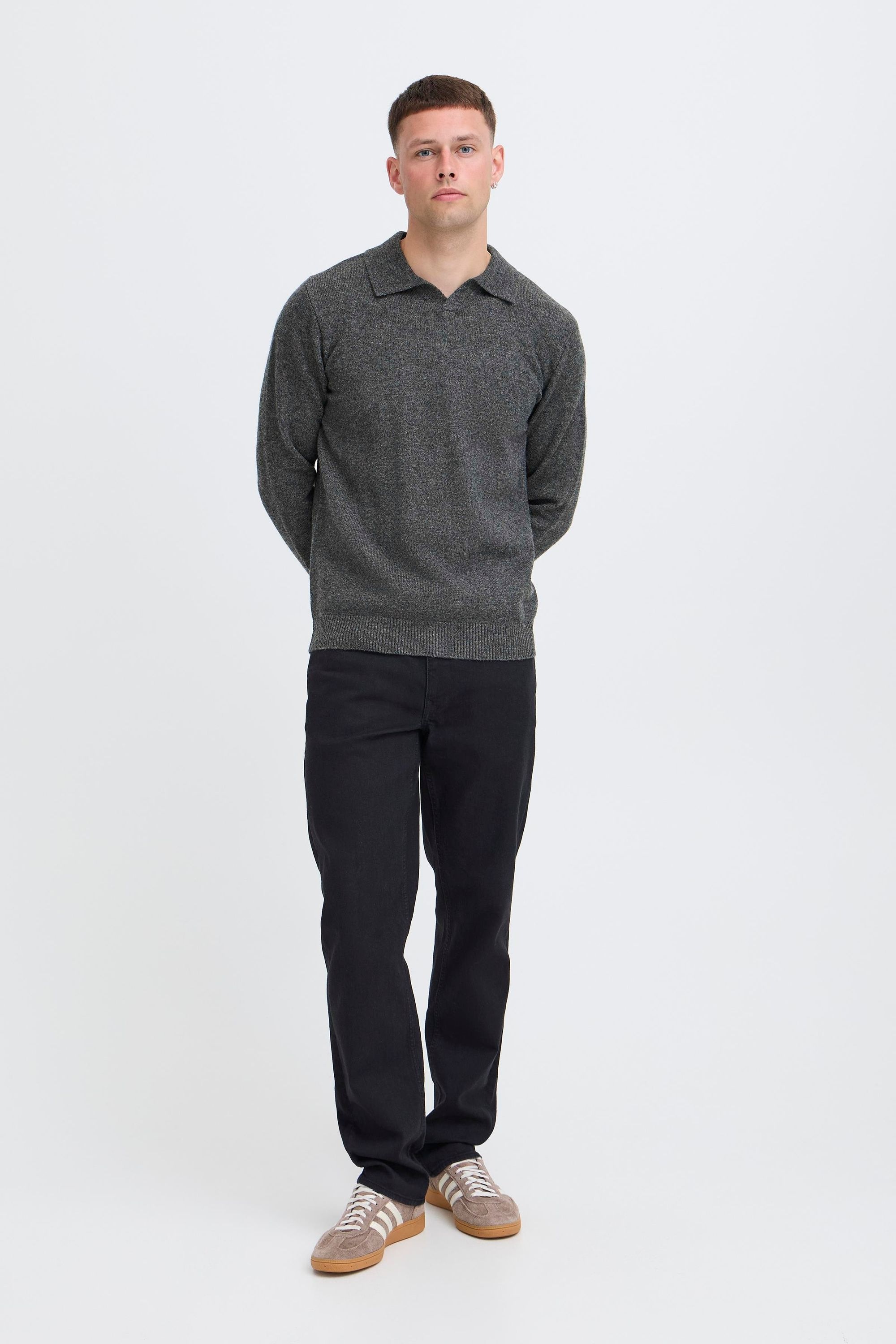 Thumbnail - Blend Kurzarmshirt "BHBranko" Lässiger Pullover mit Polo-Kragen