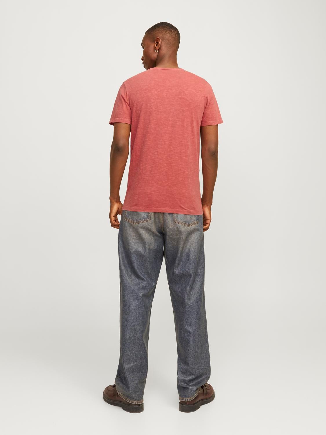 Jack & Jones T-Shirt »JJESPLIT NECK TEE SS NOOS«, mit V-Ausschnitt