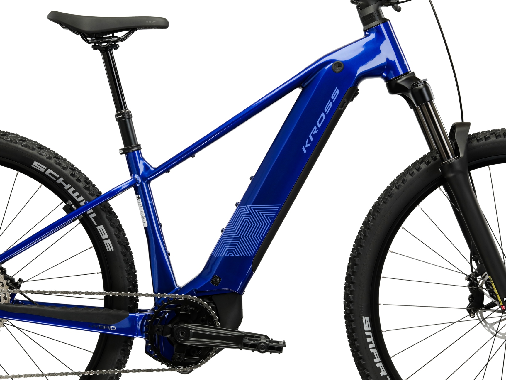 Kross »Influx Hybrid 4.0 21,3Ah / Bosch 800 Wh 29" blau 12 Gänge 2026« 12 Gang Shimano DEORE M6100 Schaltwerk Kettenschaltung Mittelmotor 250 W BOSCH PERFORMANCE LINE CX 36 V/250 W, Mittelmotor
