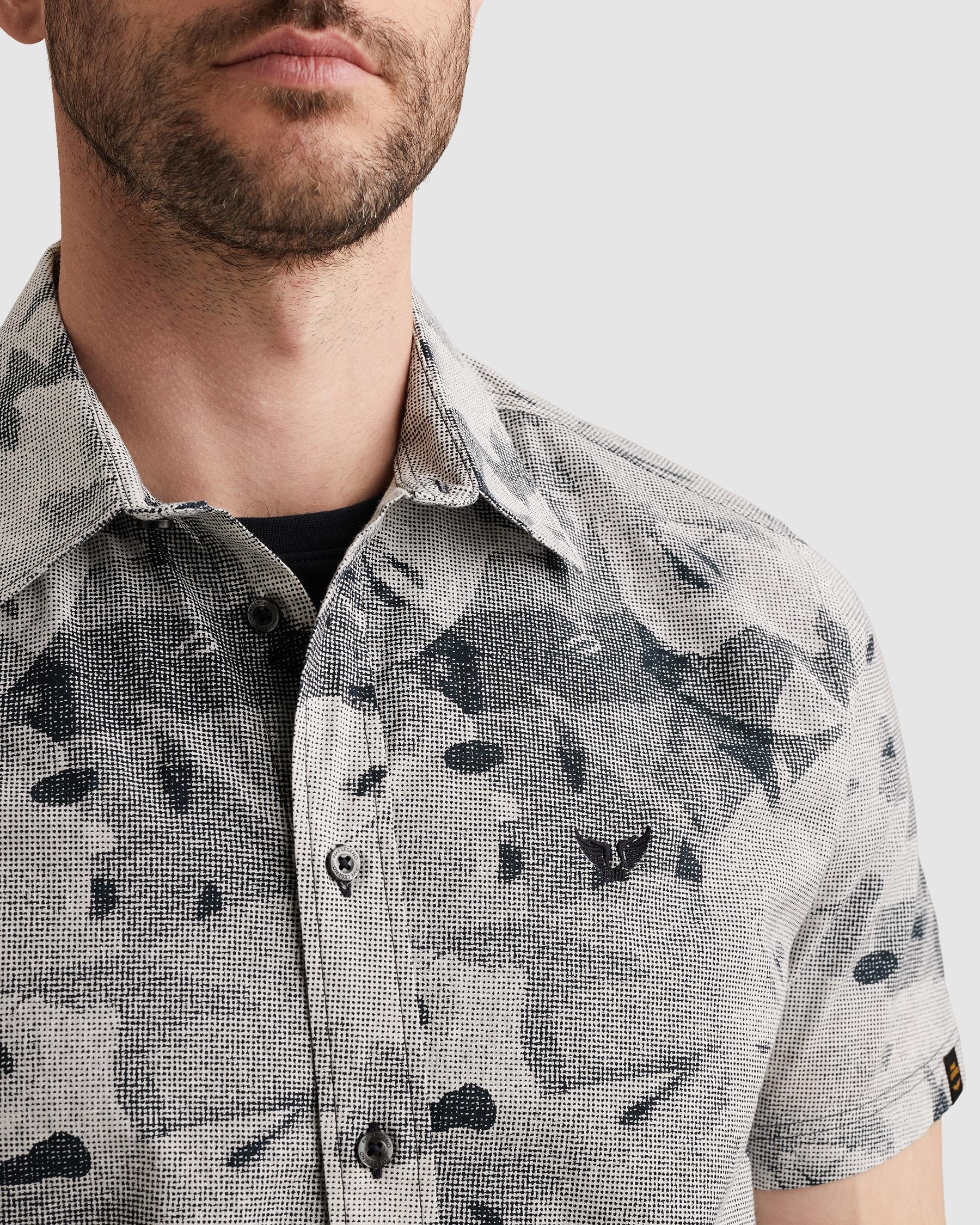 PME LEGEND Kurzarmhemd »Short Sleeve Shirt Print on cotton slub« mit All-Over Print