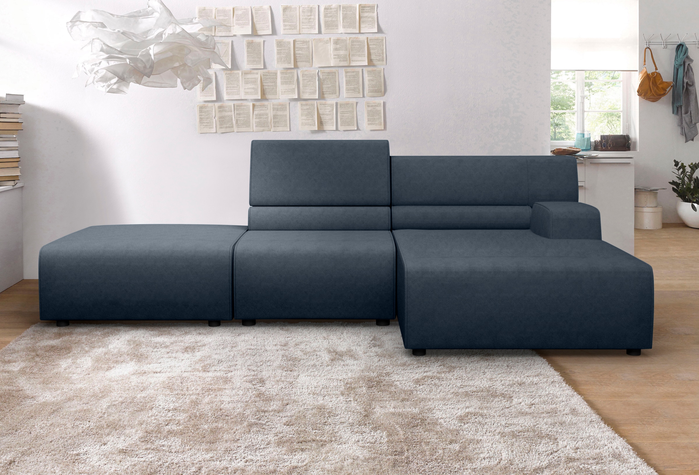 Egoitaliano Ecksofa "Babouche, Designsofa mit außergewöhnlichem Sitzkomfort zum Wohlfühlen"