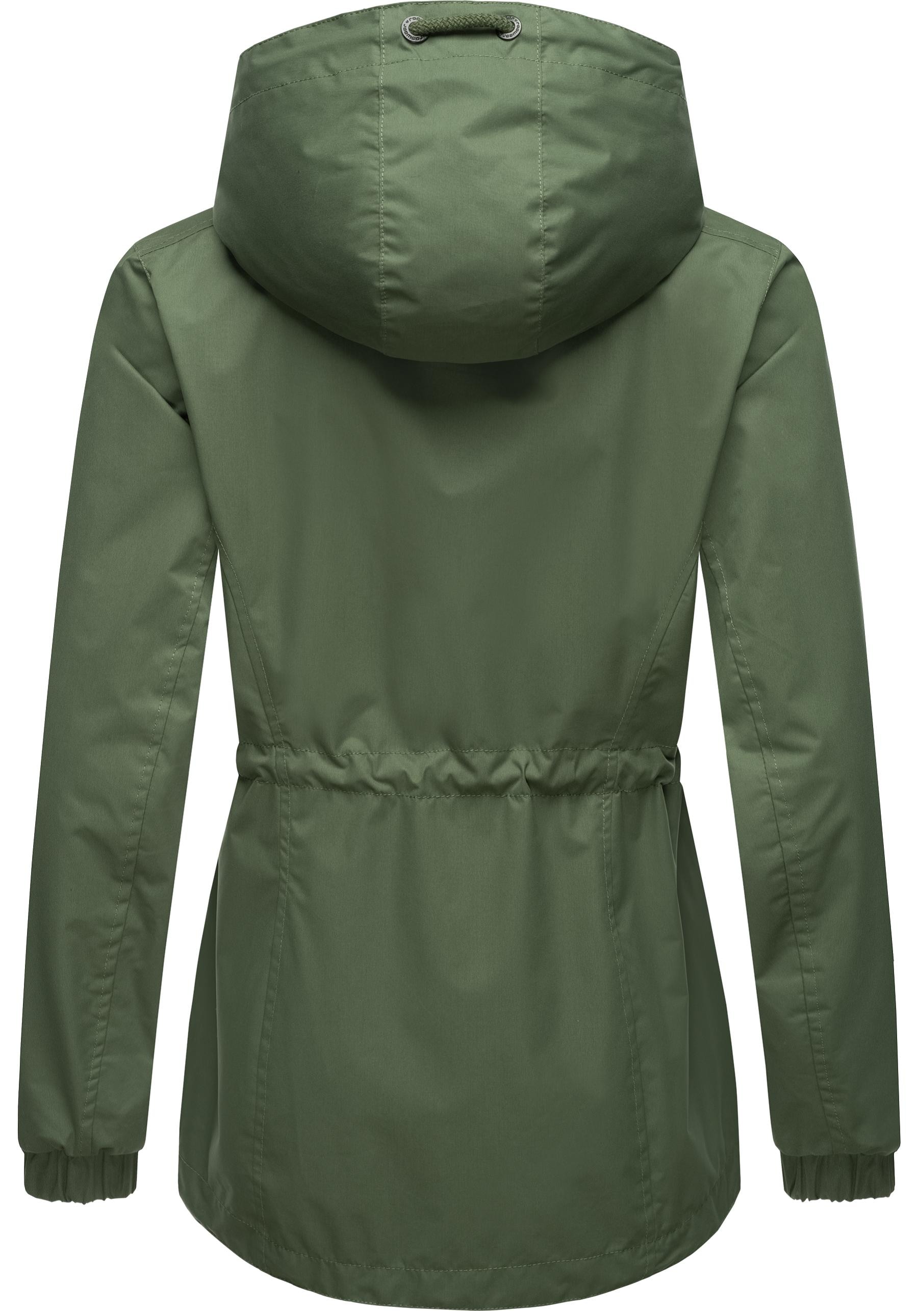 Ragwear Outdoorjacke »Danka«, mit Kapuze, Wasserdichte Übergangsjacke mit großer Kapuze