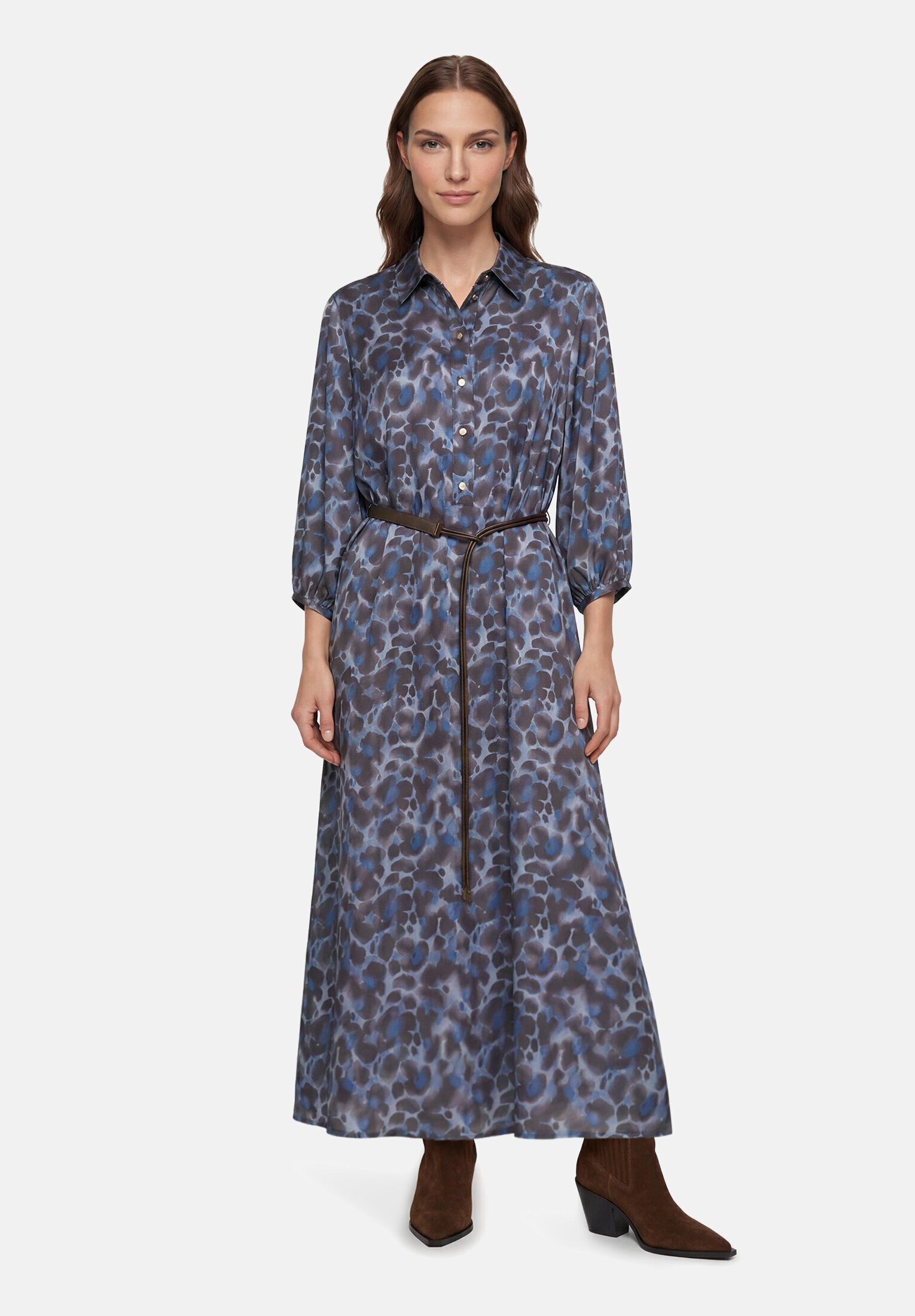 Betty Barclay Hemdblusenkleid »Damen mit Bindegürtel« Nahttasche