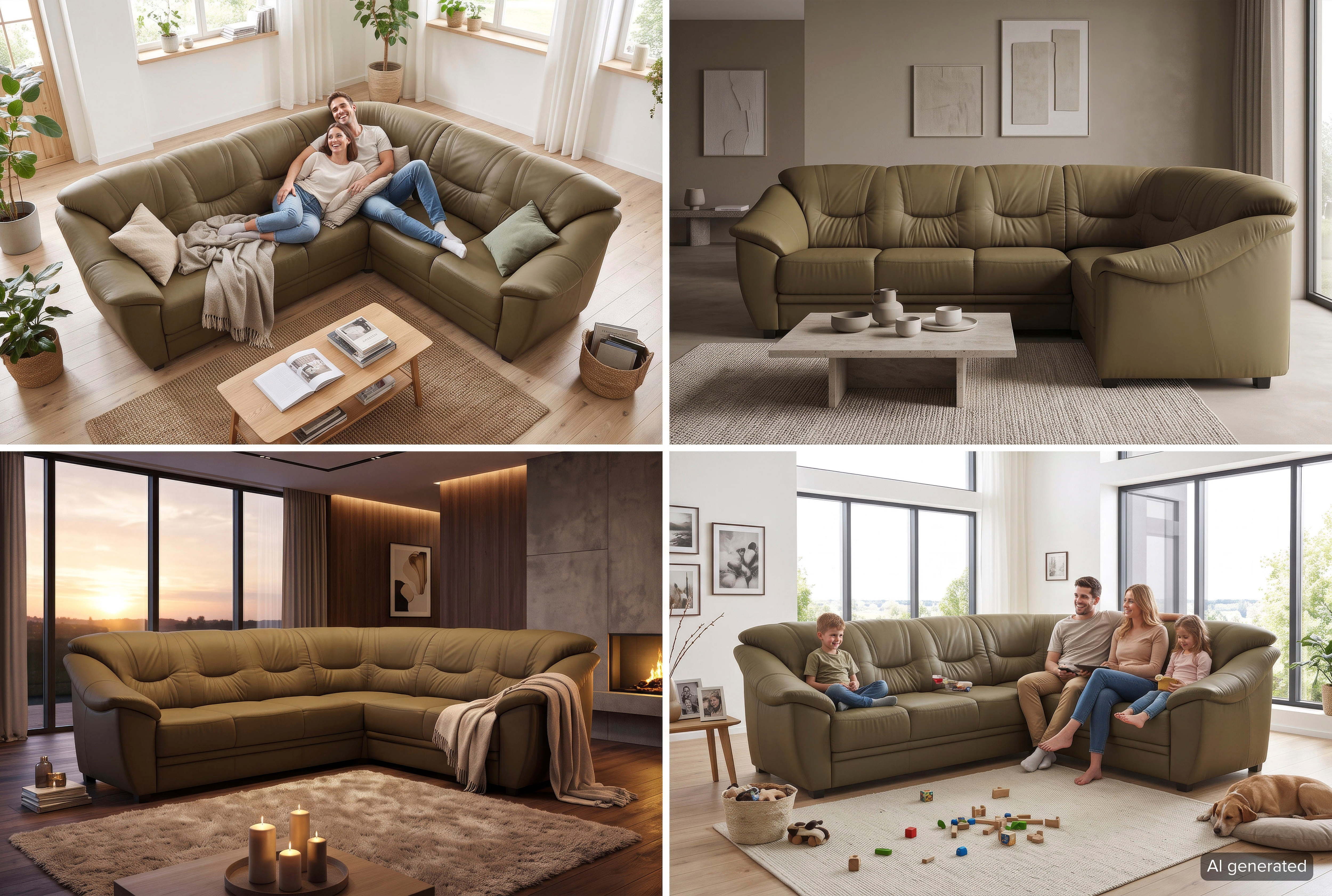 sit&more Ecksofa "Savona L-Form, B. 262 cm, Komfortsitz, Eckcouch mit Stoff- & Lederwahl" optional Schlaffunktion, Liegefl. 120x195 cm
