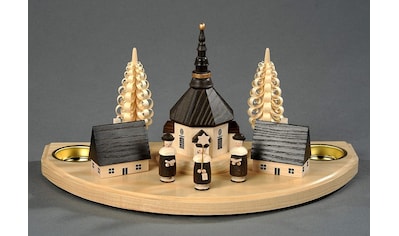 Teelichthalter »Seiffener Dorf, Weihnachtsdeko«