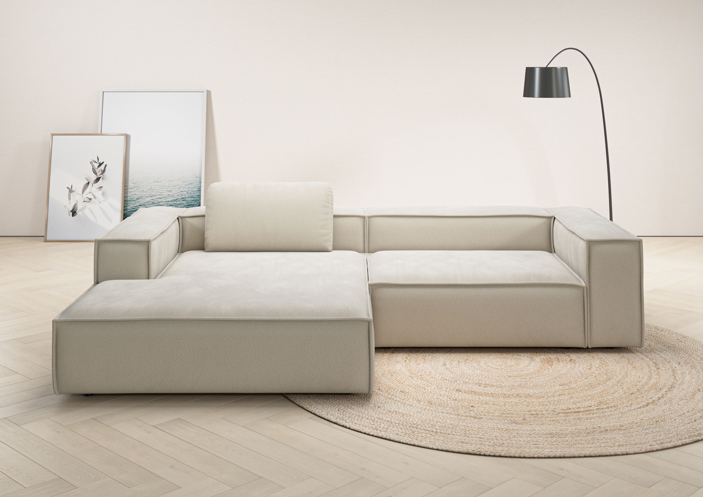 Places of Style Ecksofa "Watertown, modernes XXL L-Form, 306 cm breit", Gro günstig online kaufen