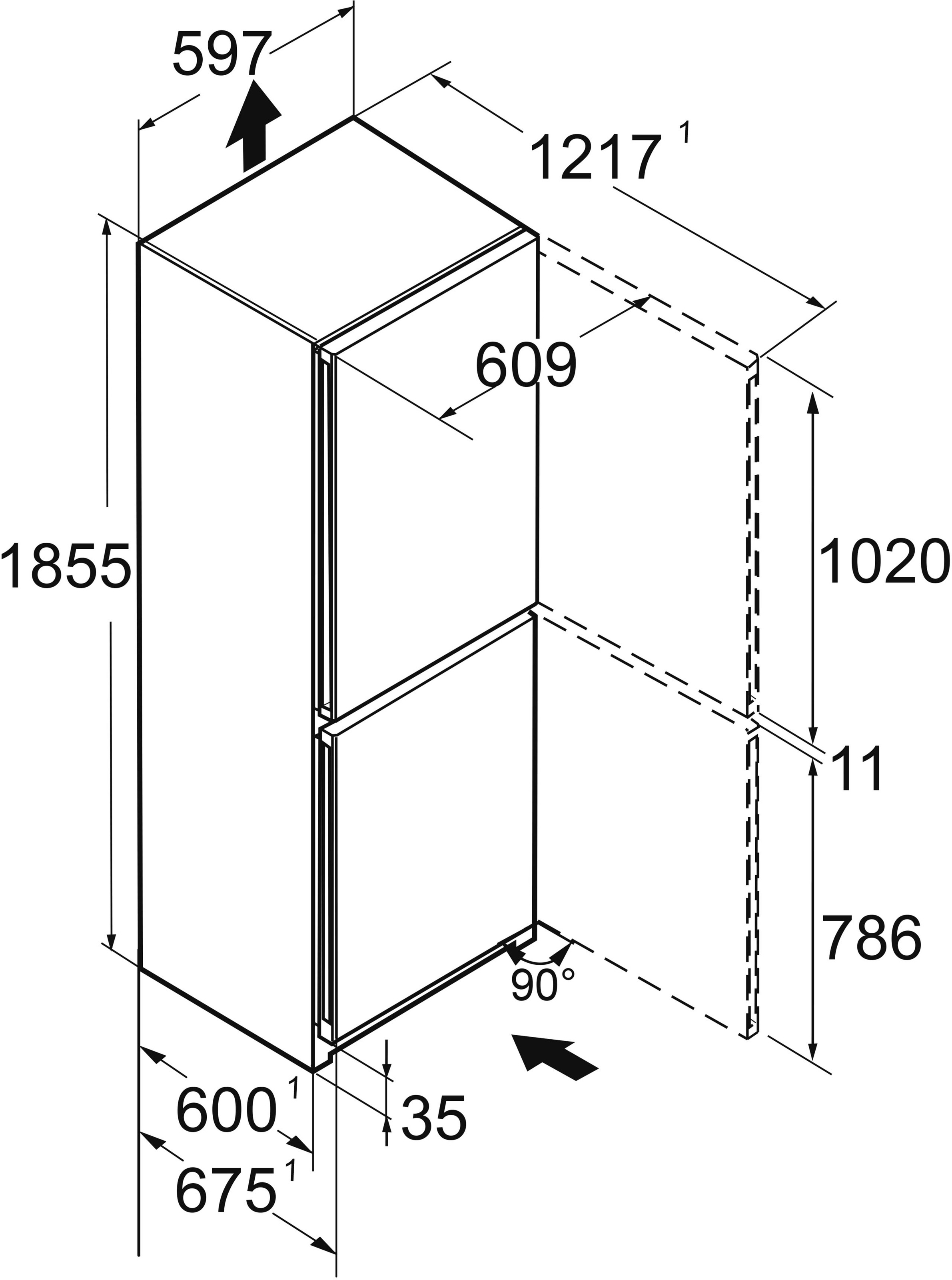 Liebherr Kühl-/Gefrierkombination »CBNsdc 5223_994877051«