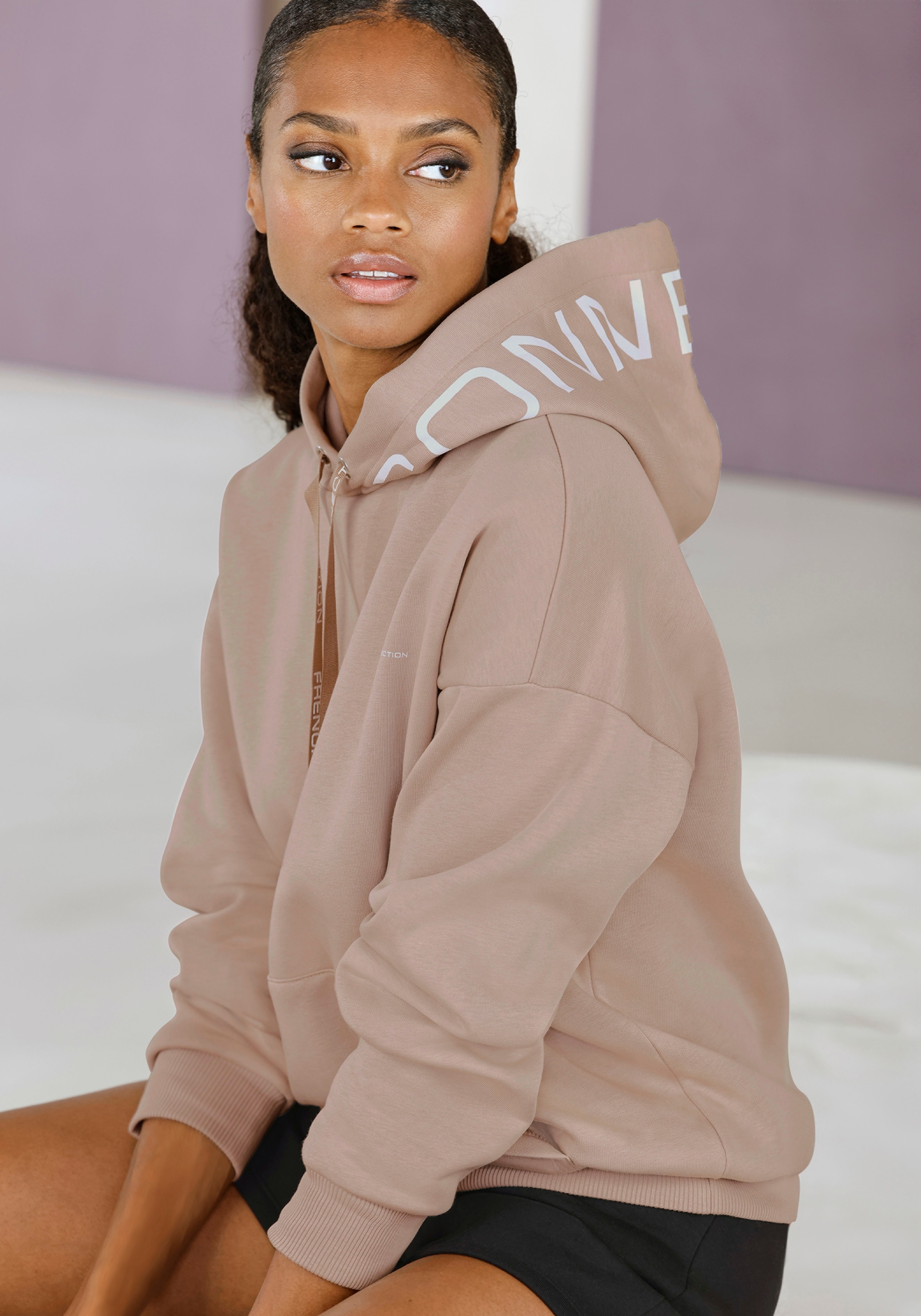 French Connection Kapuzenpullover, mit Logodruck günstig online kaufen