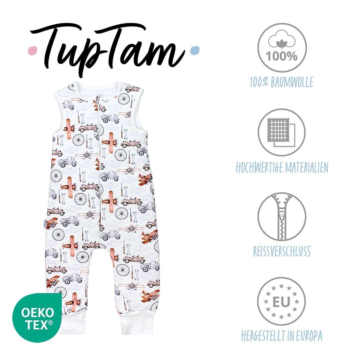 TupTam Babyschlafsack »Schlafsack mit Füßen Babyschlafsack mit Beinen Unwattiert«