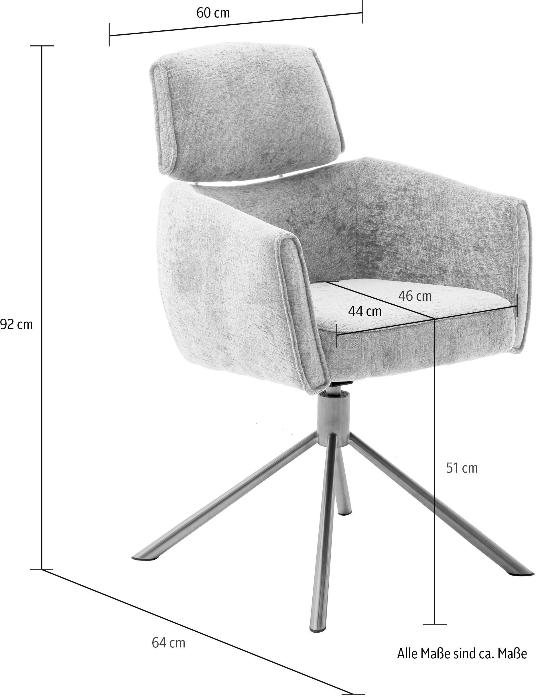 St., »QUEBEC«, 2 KG MCA 120 Belastbarkeit furniture Drehstuhl, (Set), Esszimmerstuhl BAUR |