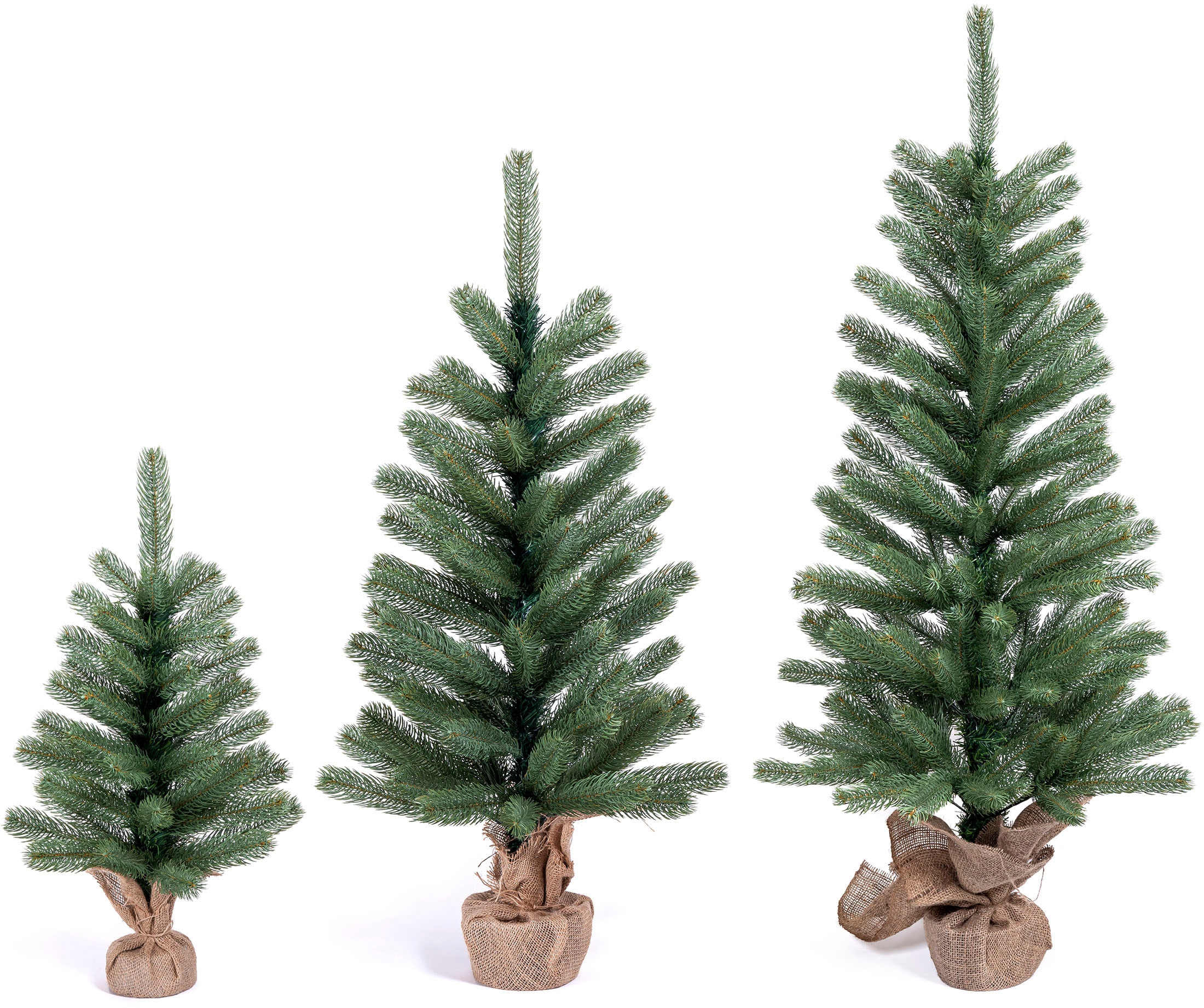 IC Winterworld Künstlicher Weihnachtsbaum »Tannenbaum, um künstlicher kaufen Weihnachtsdeko Jutebeutel BAUR | Betonfuß den mit Nordmanntanne, Christbaum«
