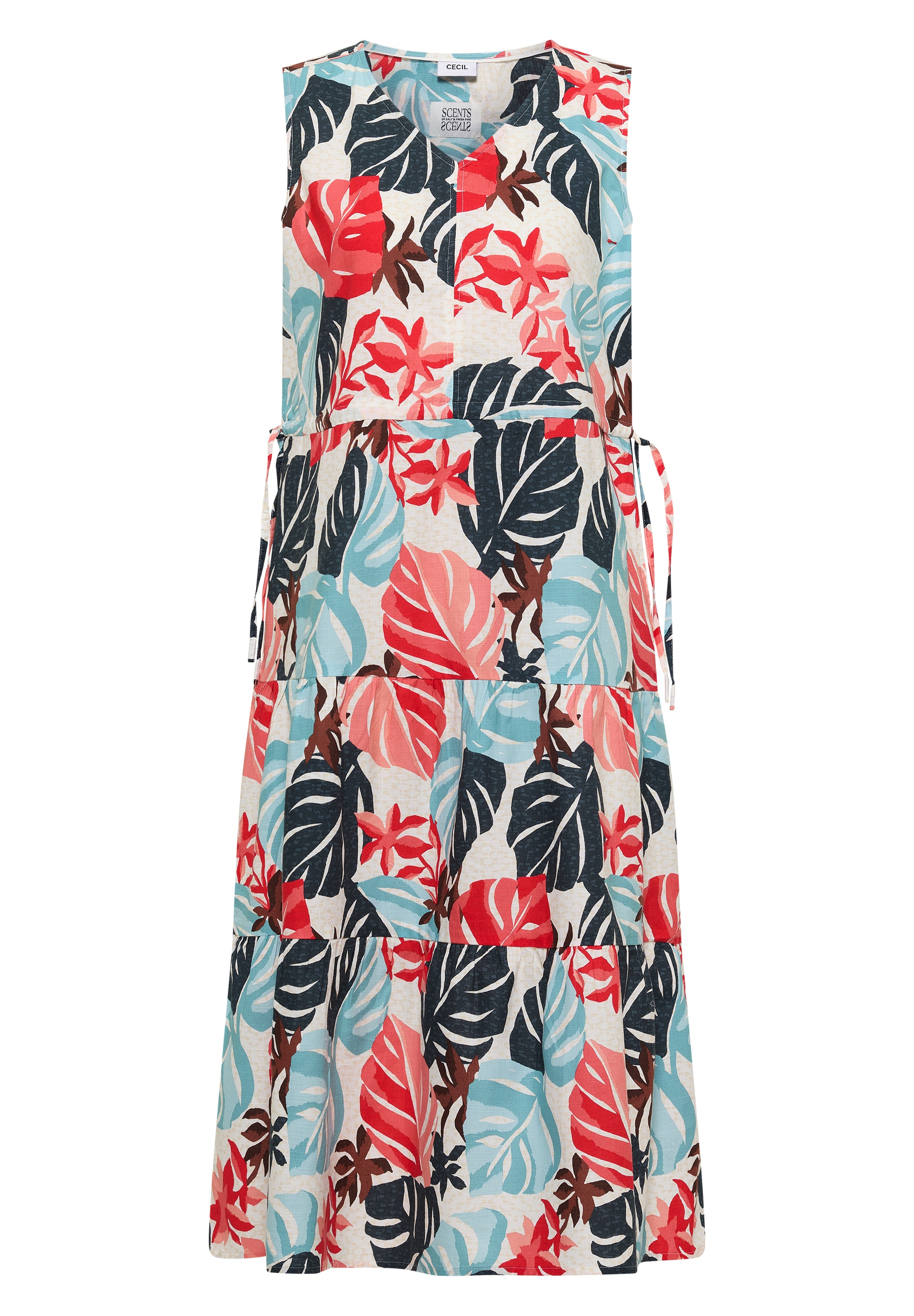 Cecil Midikleid Ohne Taschen mit allover Print
