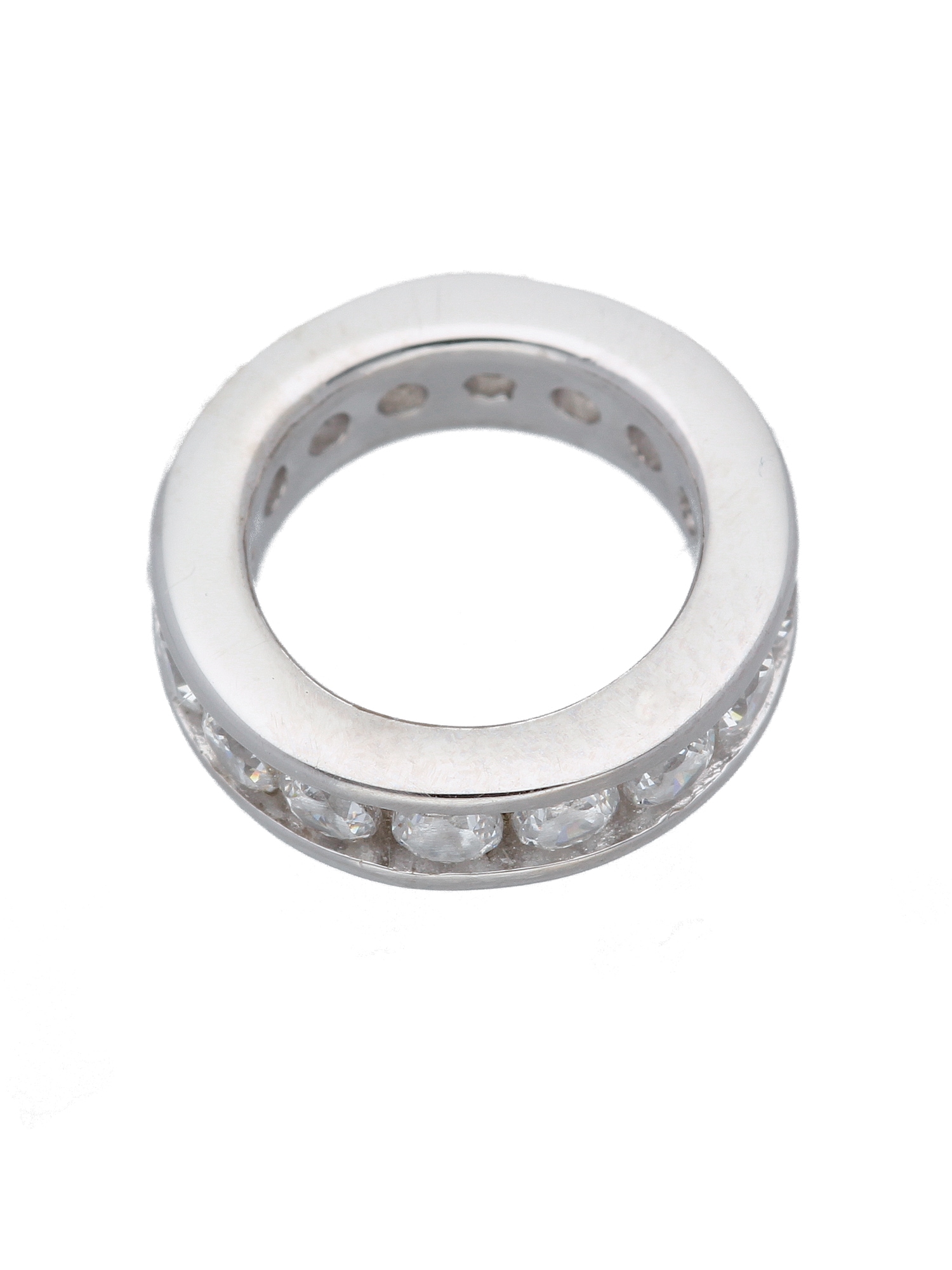 Adelia´s Kettenanhänger »Damen Gold Schmuck 375 Weißgold Anhänger mit Zirkonia Ø 10 mm« ()  mit Zirkonia Weißgoldschmuck für Damen